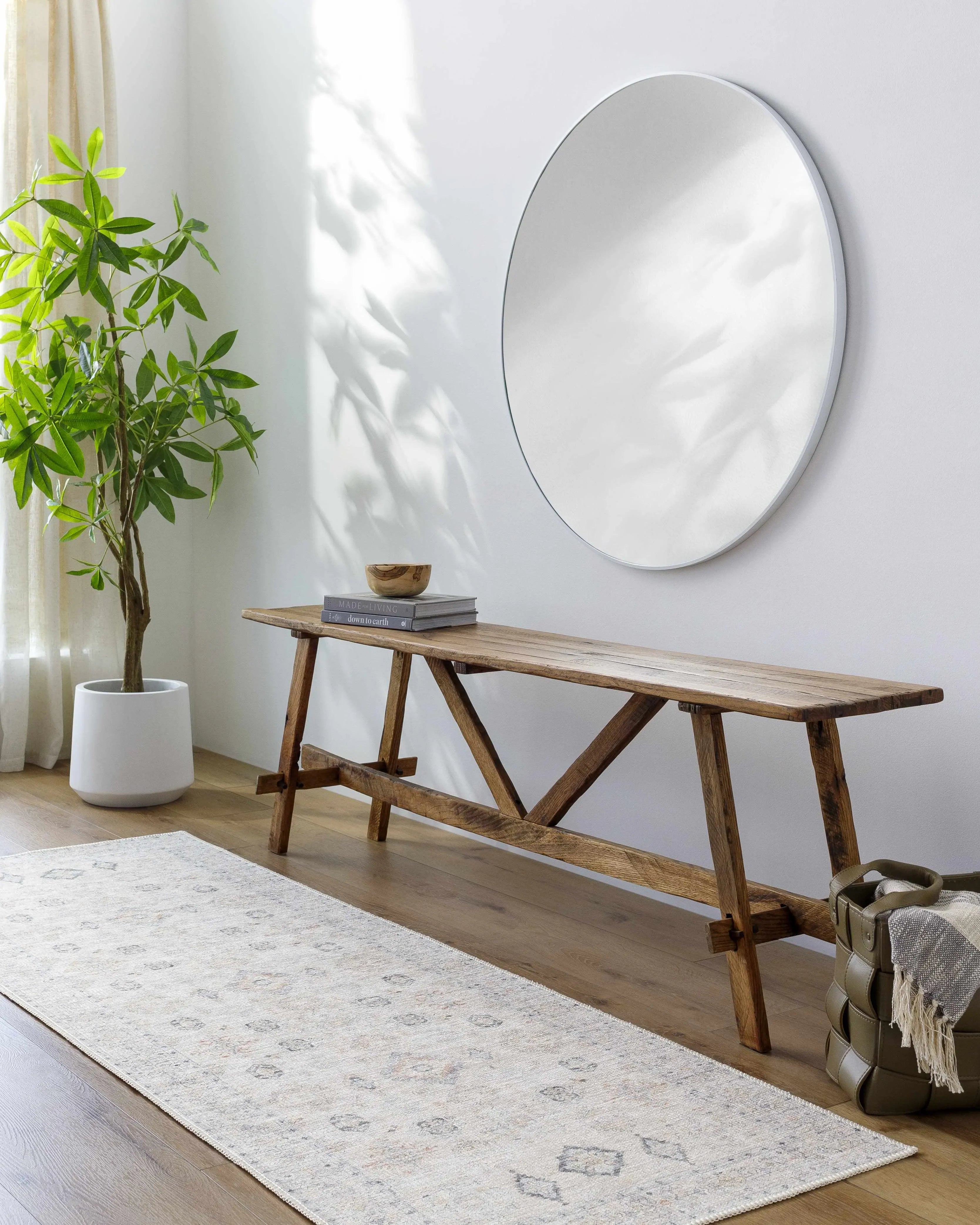 Beige Beckett Vintage Washable Area Rug - The Mayfair Hall