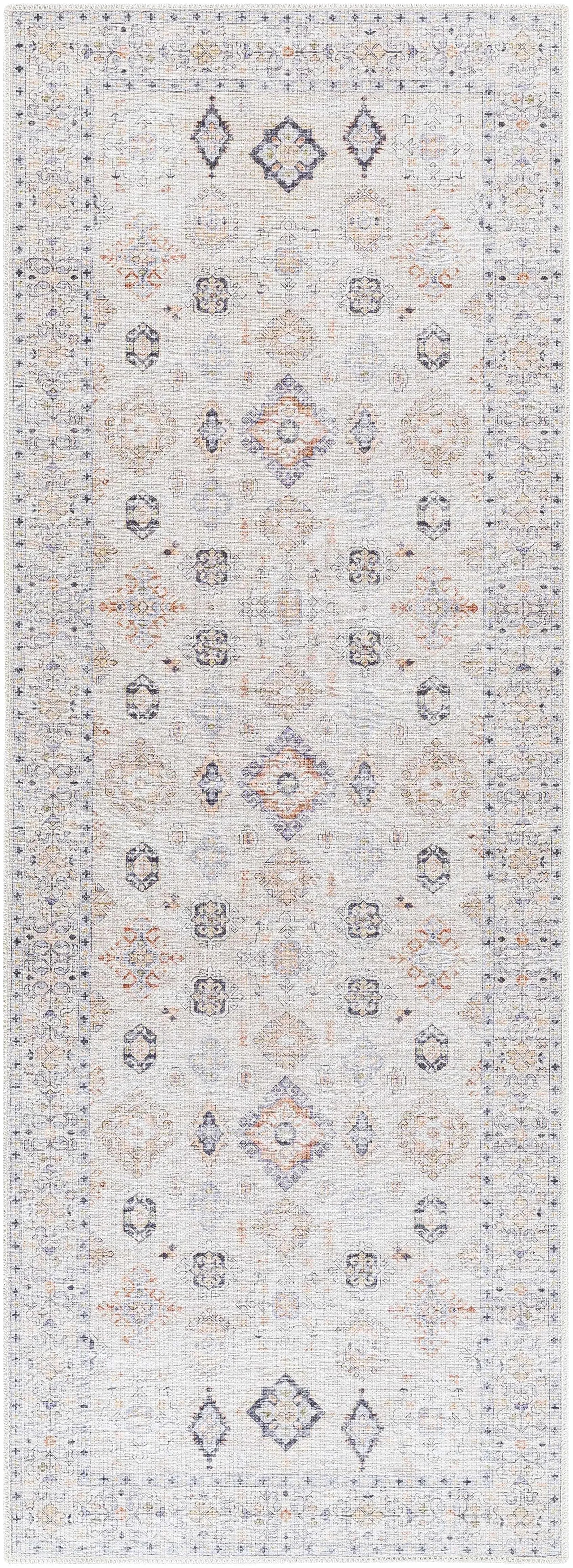 Beige Beckett Vintage Washable Area Rug - The Mayfair Hall
