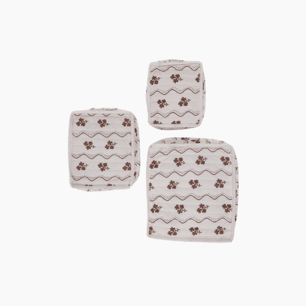 Beatrice Chocolate Floral Stacking Travel Set