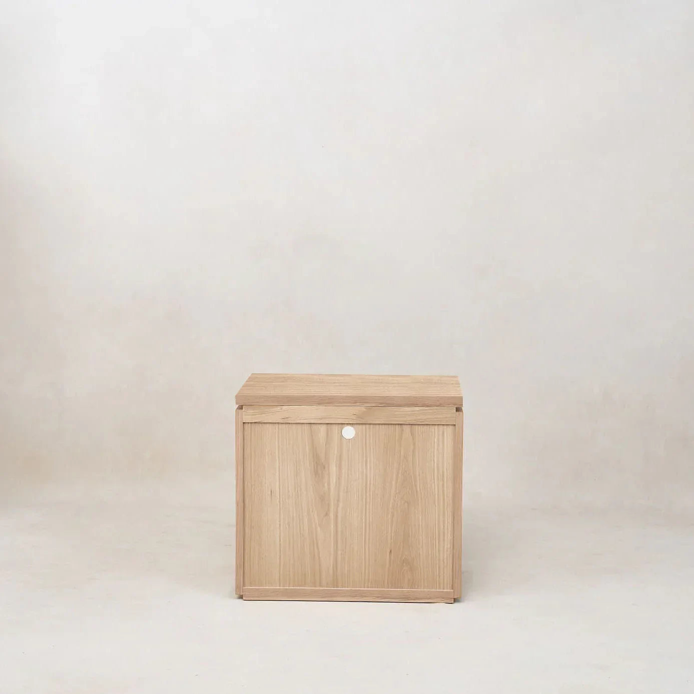 Sofita Wood Nightstand - White Oak - The Mayfair Hall