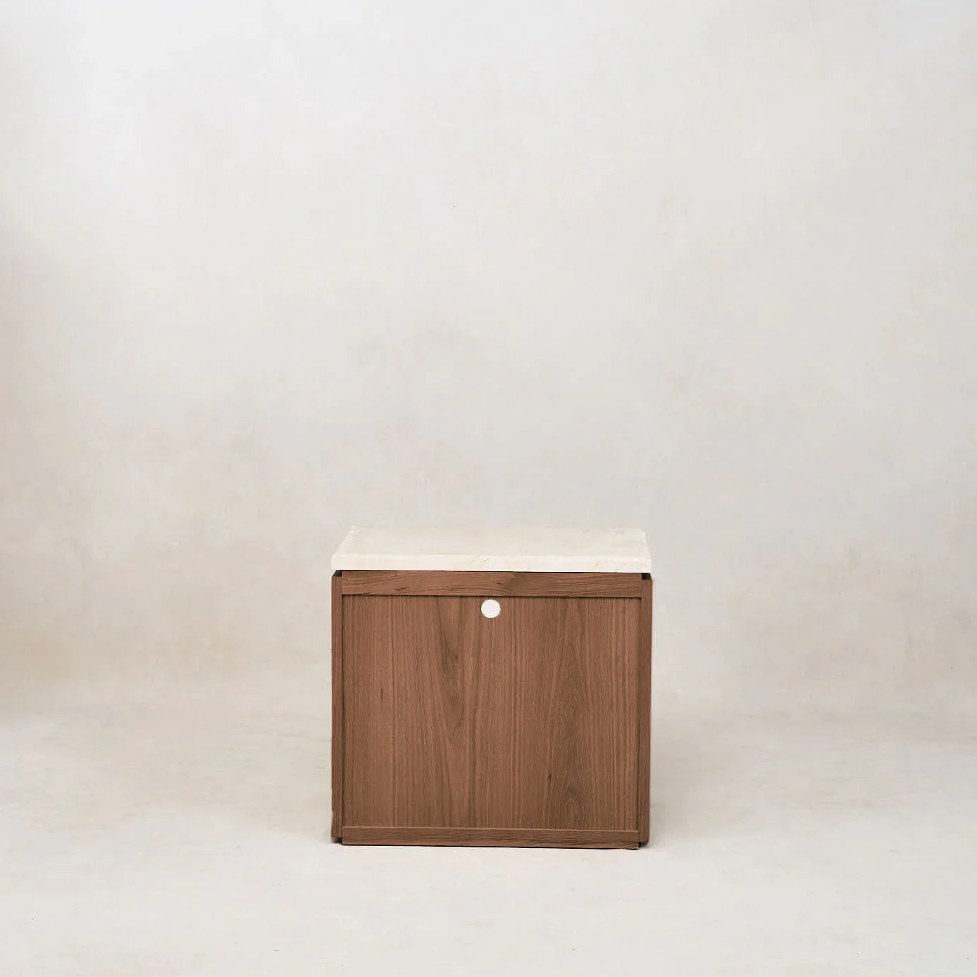 Sofita Marble Nightstand - Mocha - The Mayfair Hall