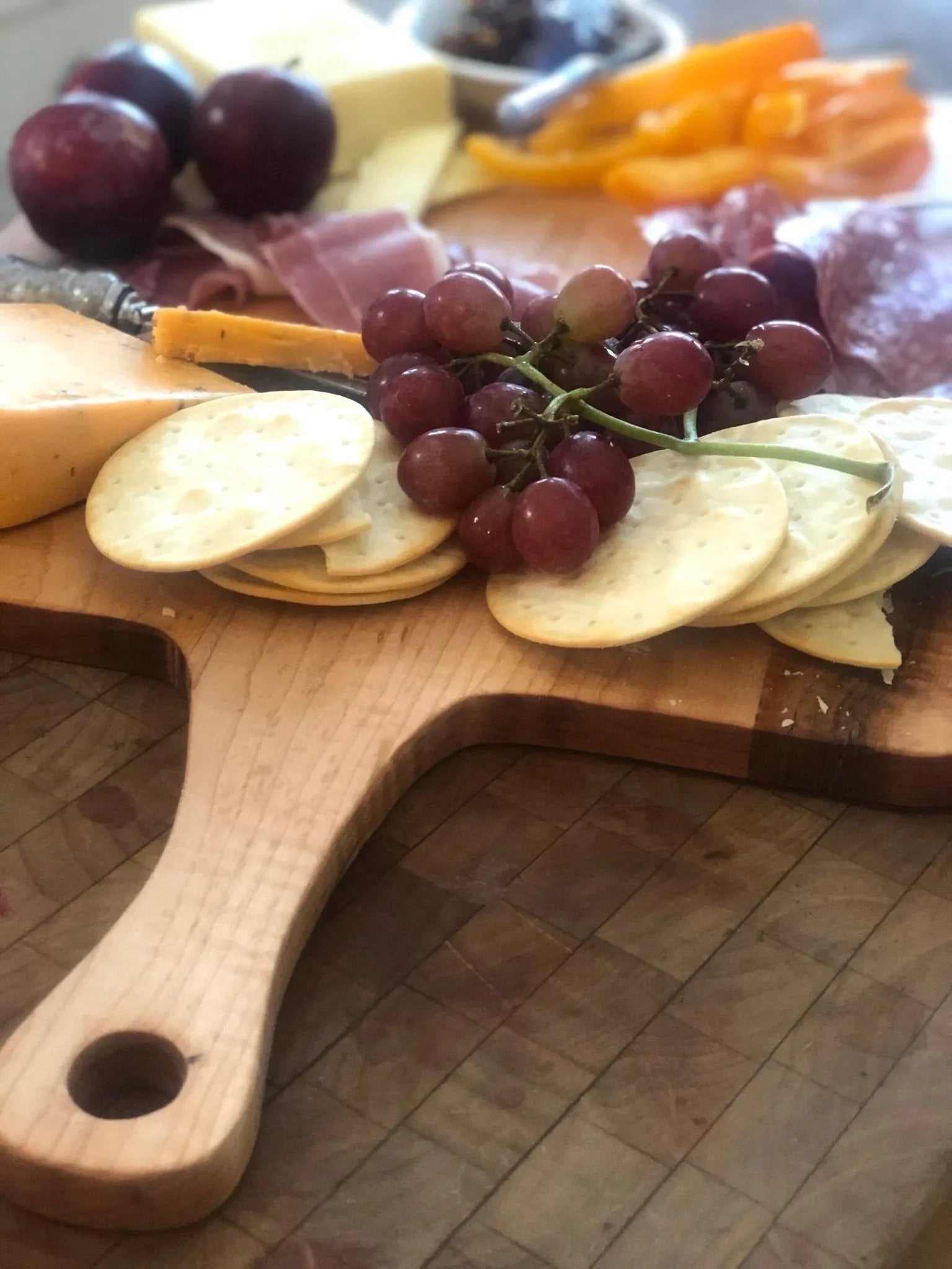 Best Charcuterie Board - American Maple Custom Medium Charcuterie Board - Vintage Style Rectangle French Board - The Mayfair Hall