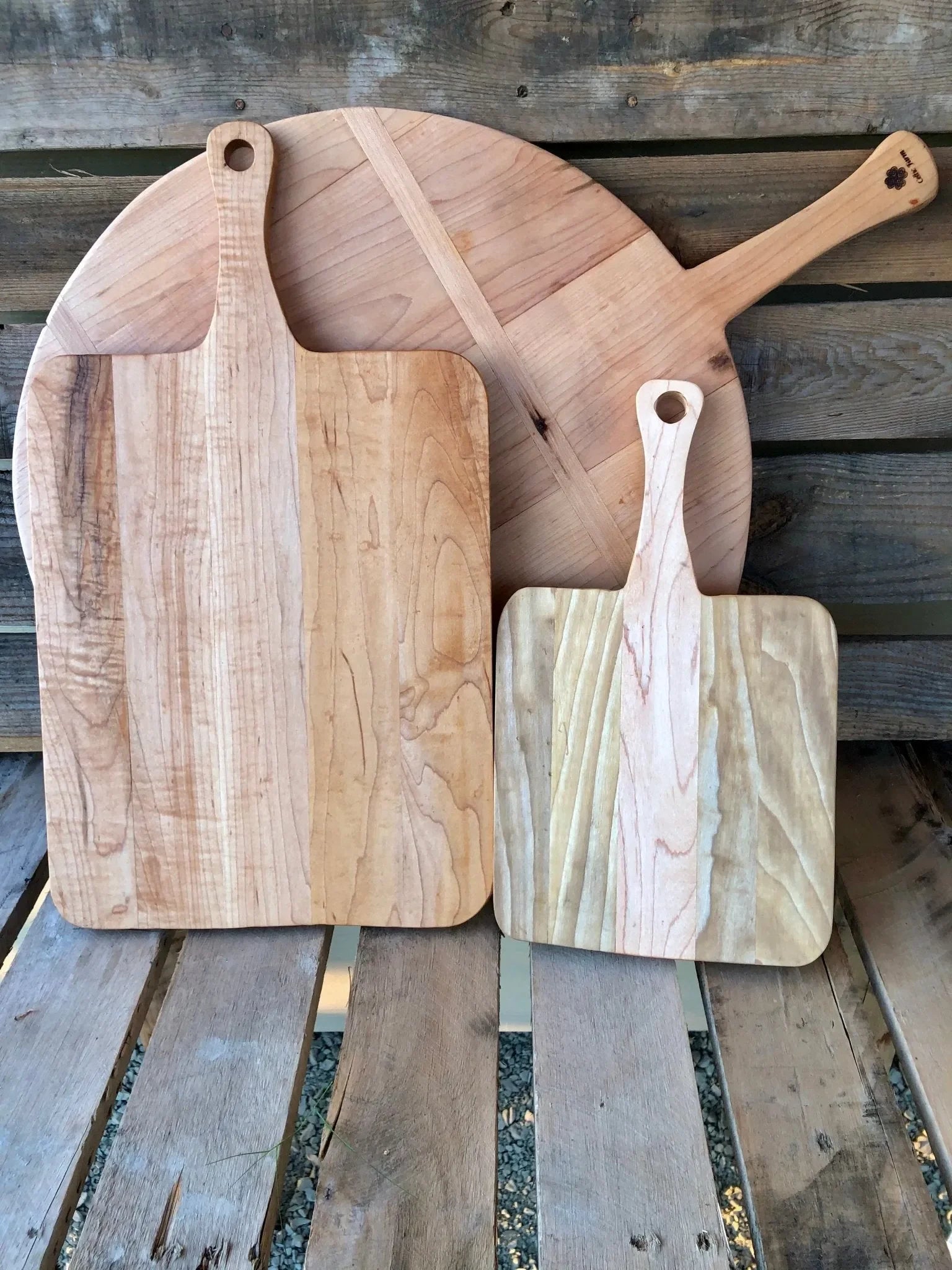 Best Charcuterie Board - Vintage Style Round Maple French Breadboard - The Mayfair Hall