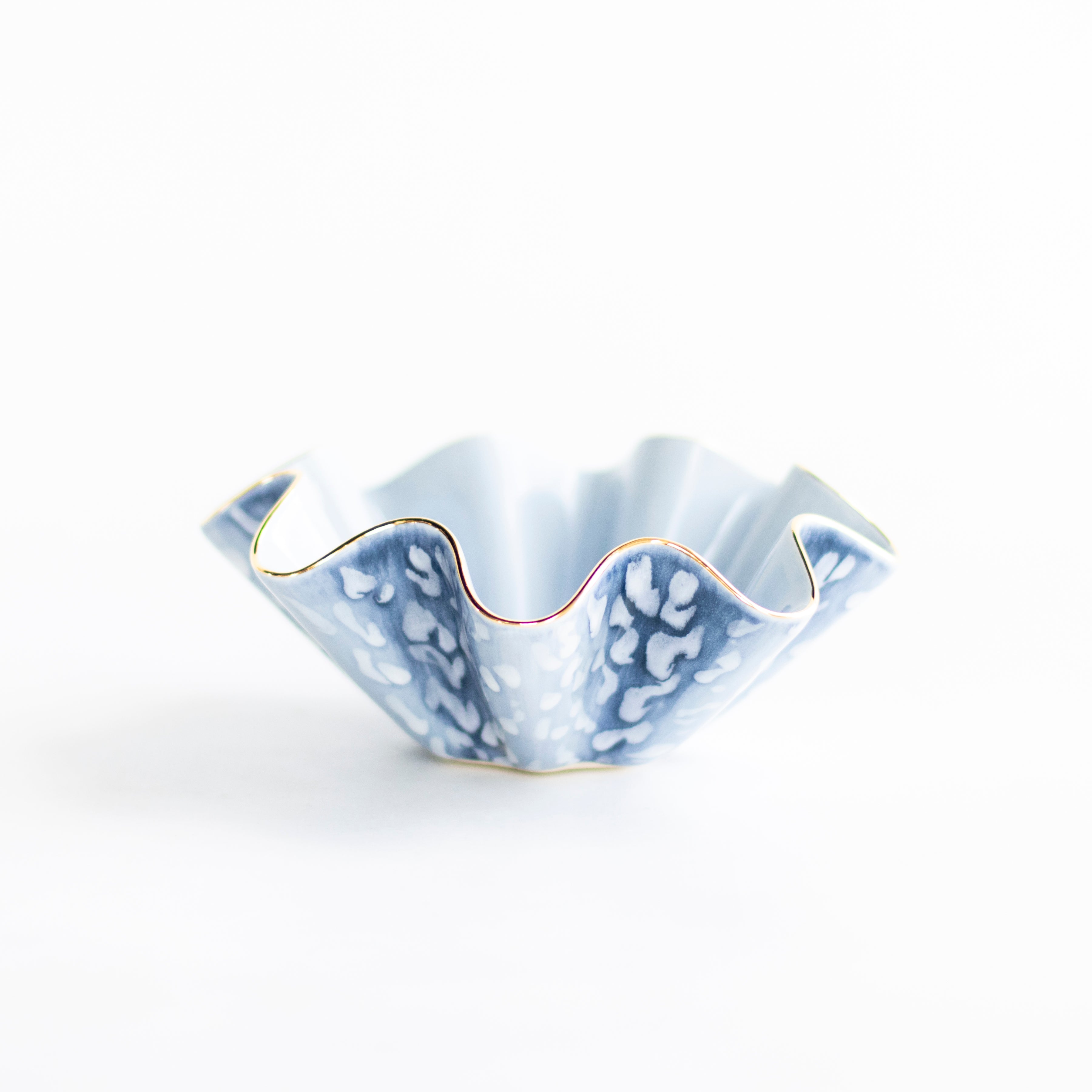 Bijou Blue Antelope Wavy Bowl