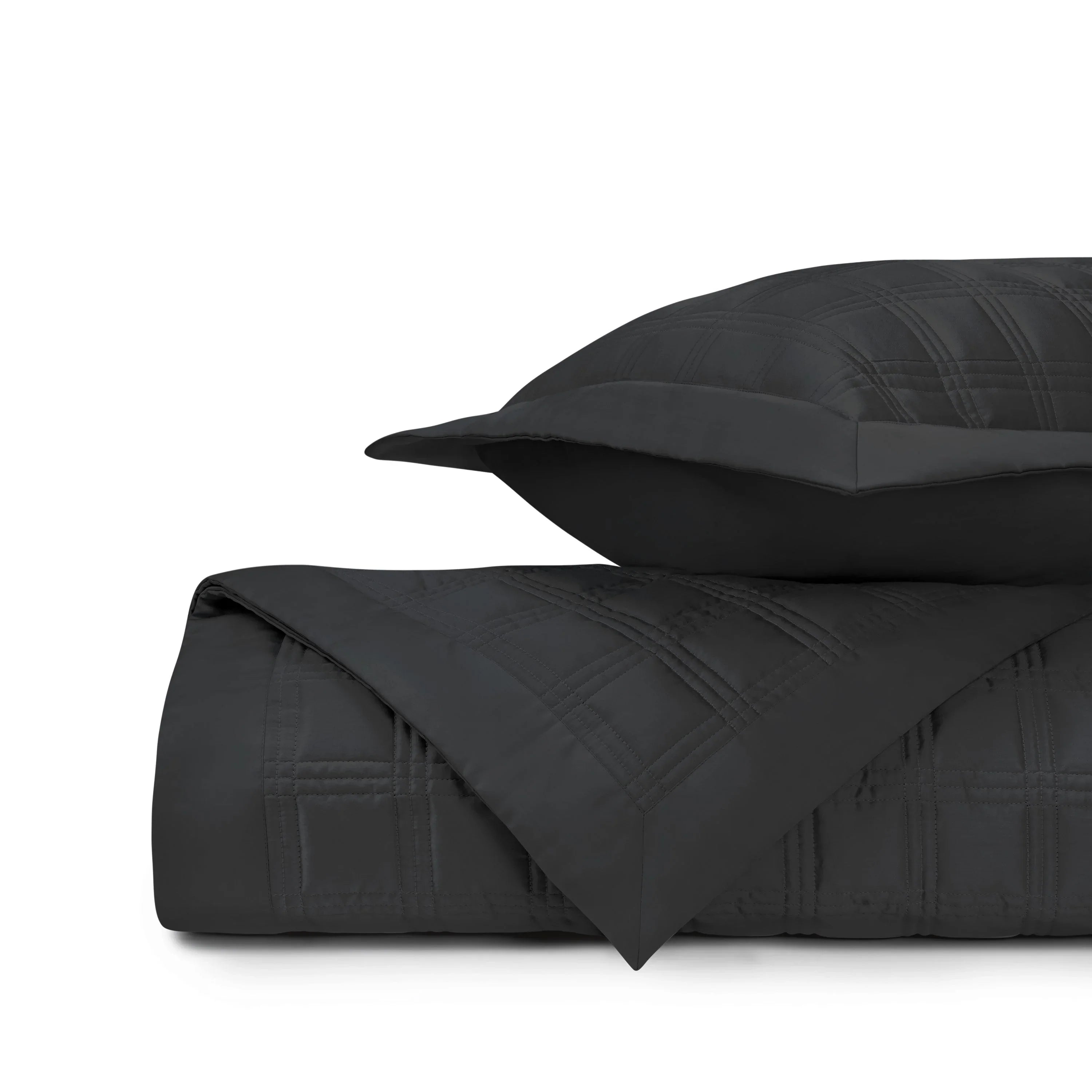 Block Quilted Coverlet Set - The Mayfair Hall