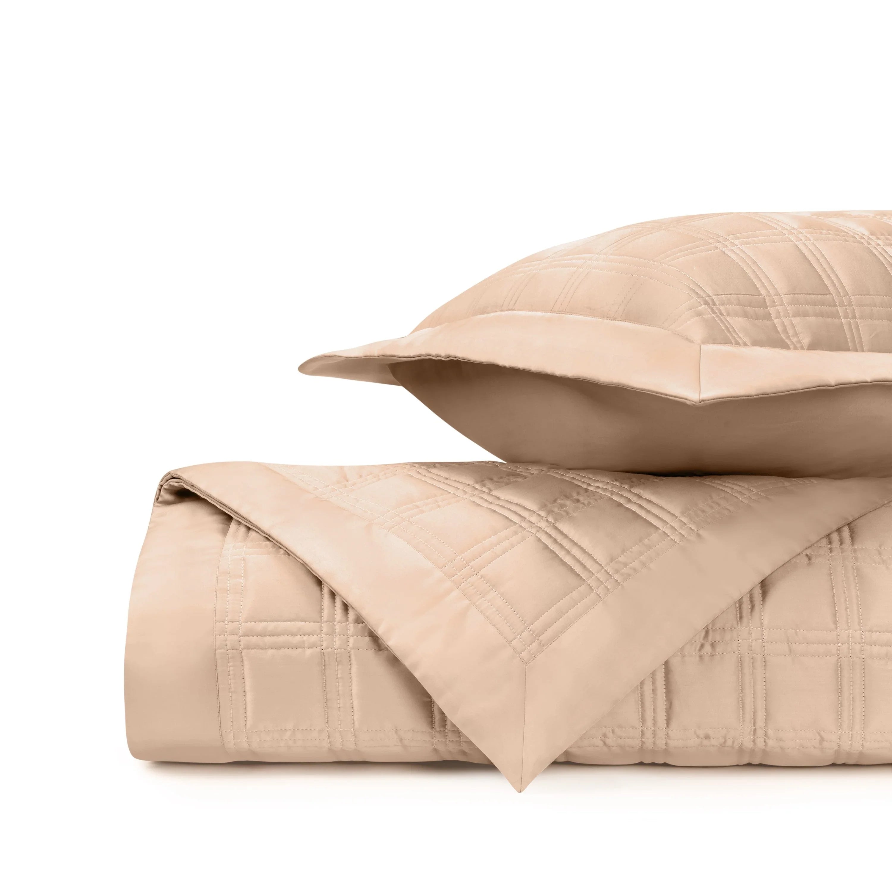 Block Quilted Coverlet Set - The Mayfair Hall