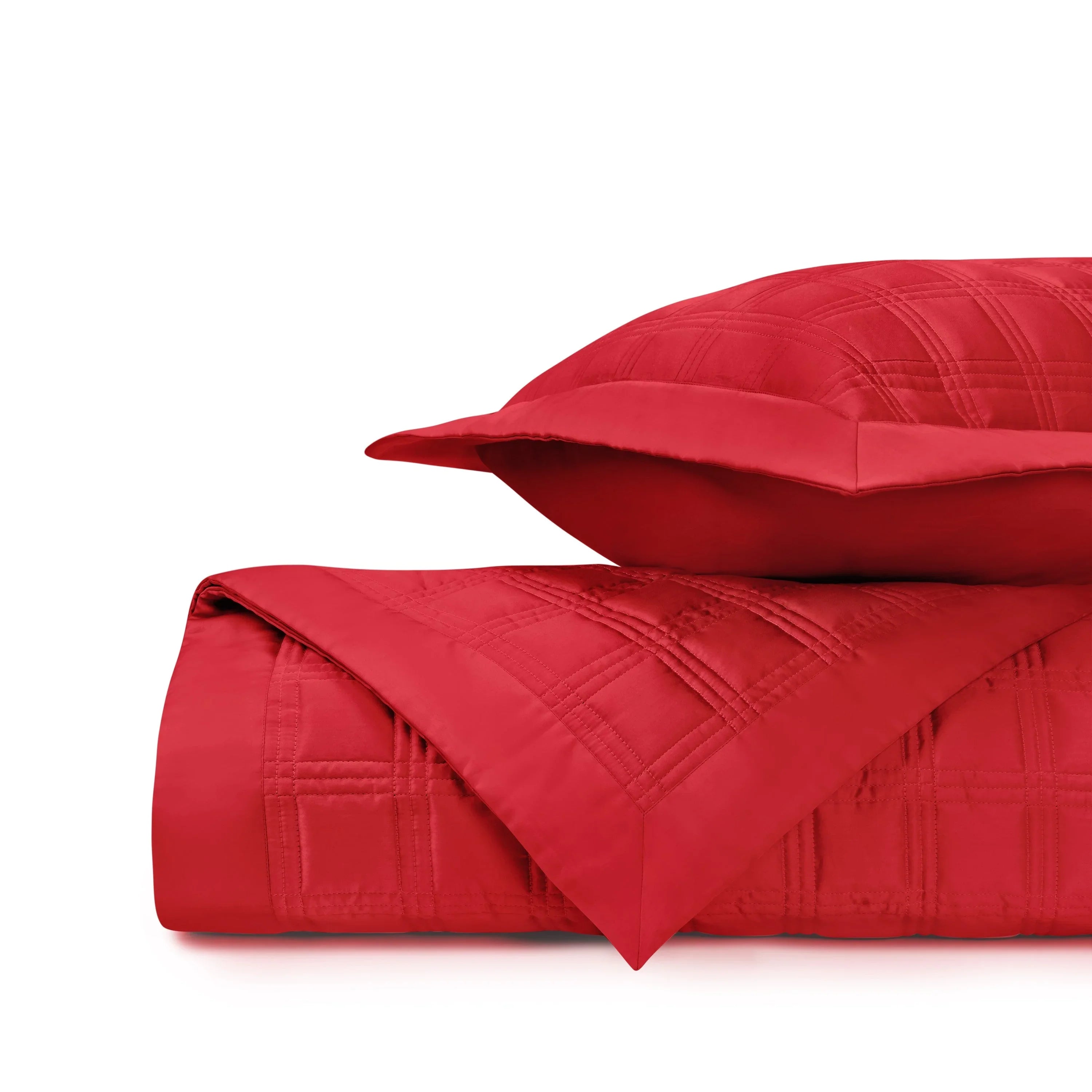 Block Quilted Coverlet Set - The Mayfair Hall