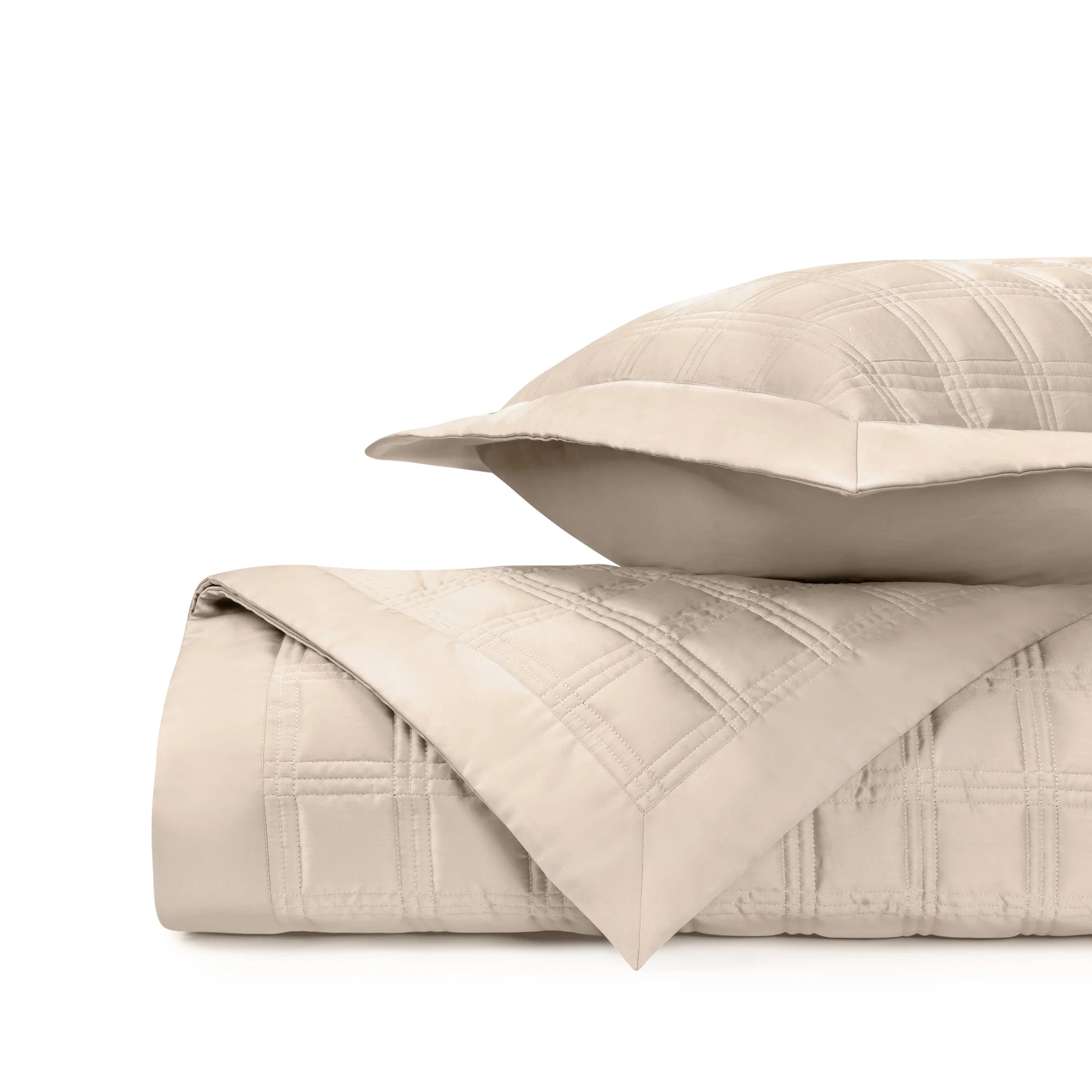 Block Quilted Coverlet Set - The Mayfair Hall