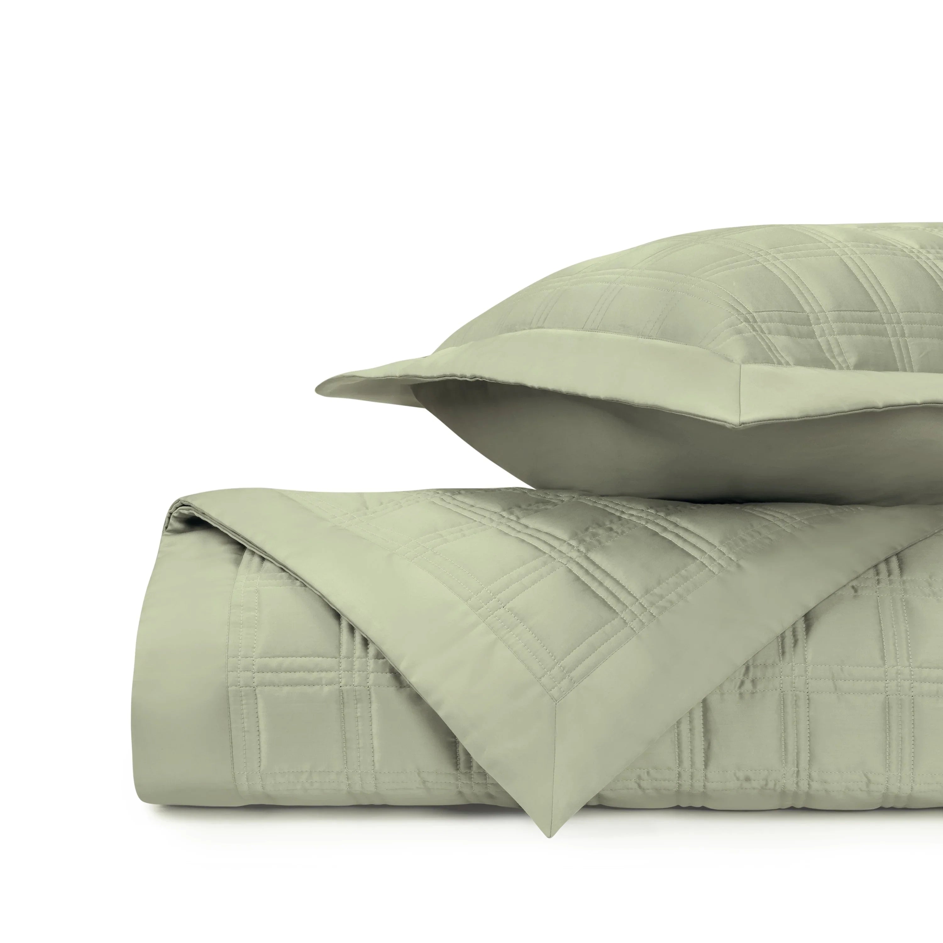 Block Quilted Coverlet Set - The Mayfair Hall