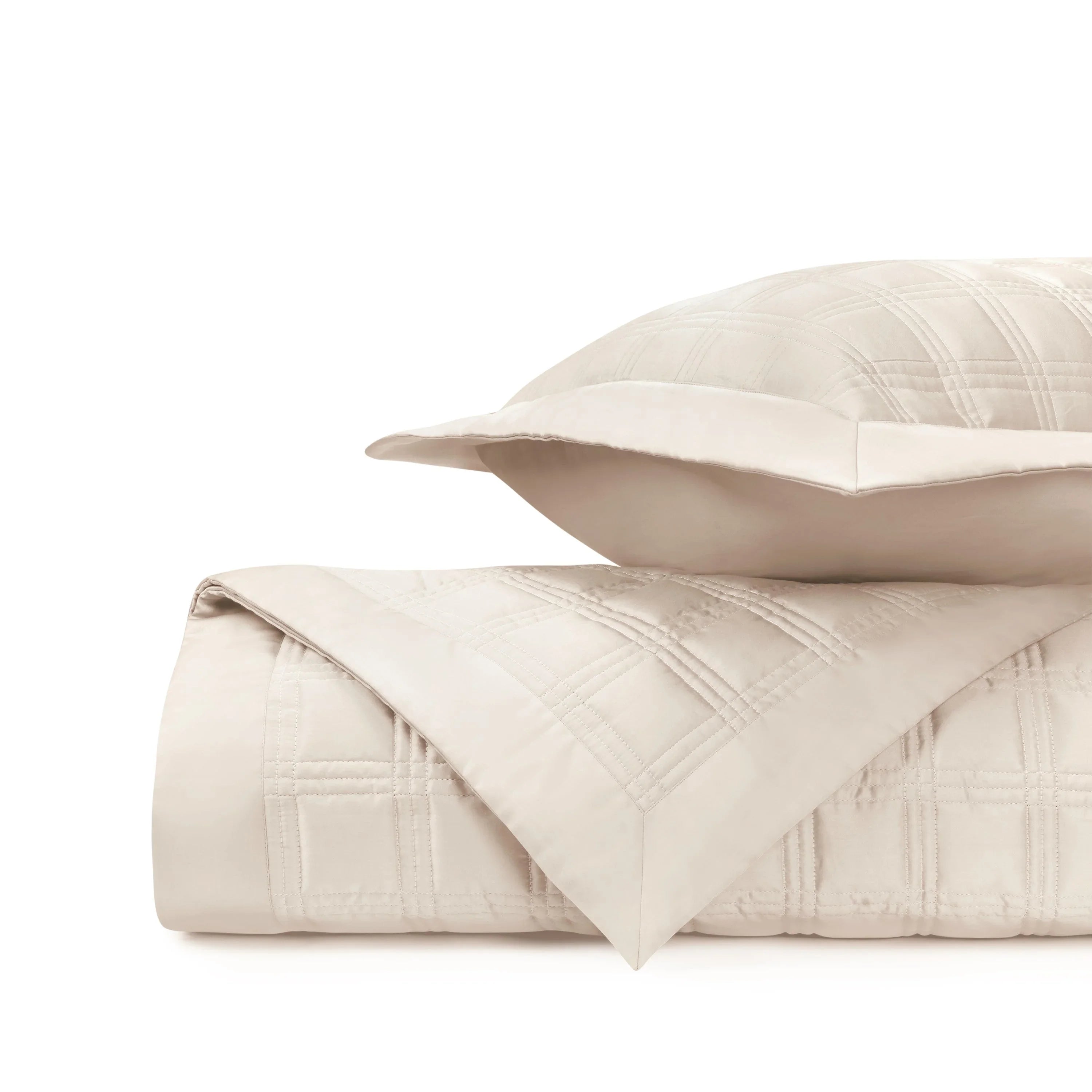 Block Quilted Coverlet Set - The Mayfair Hall