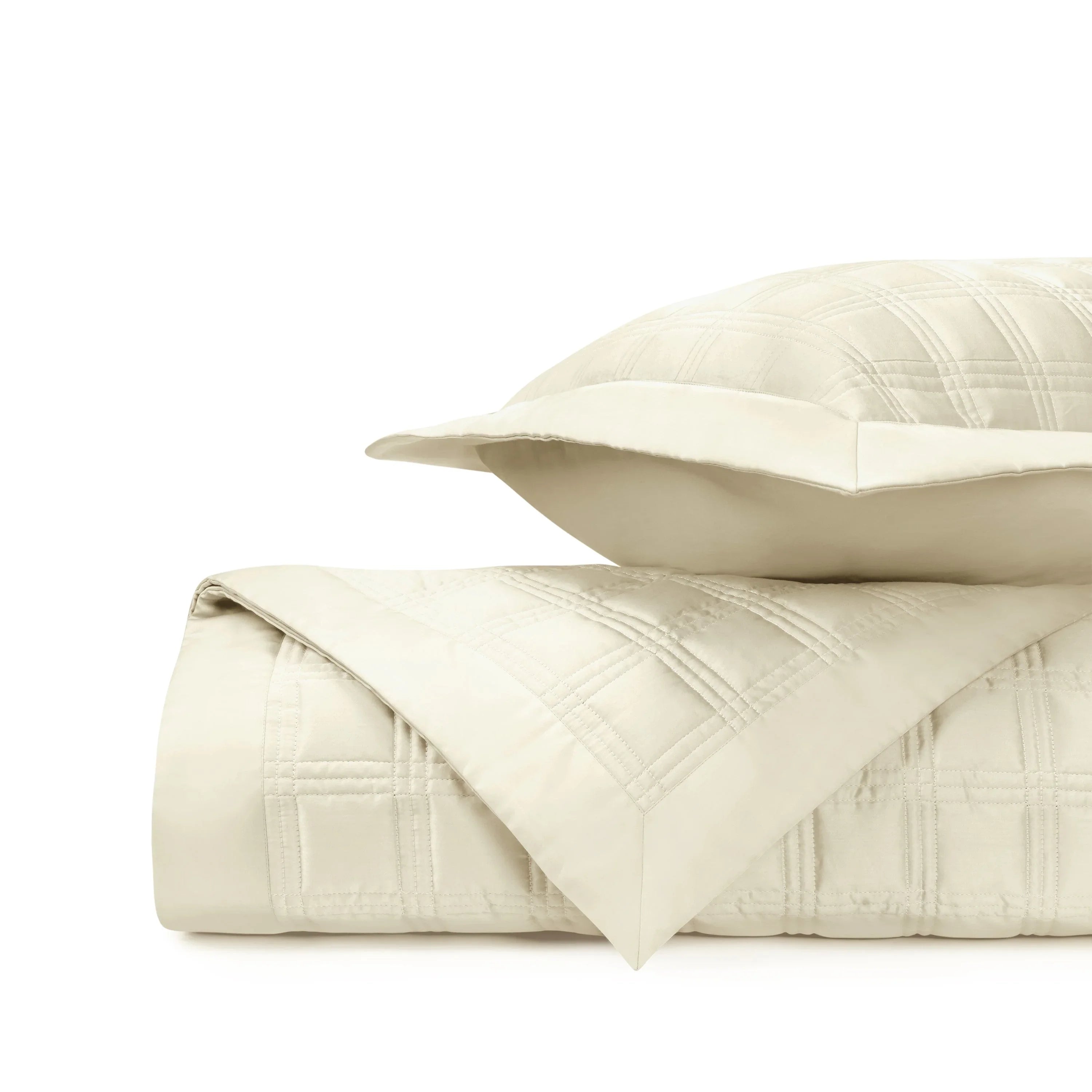 Block Quilted Coverlet Set - The Mayfair Hall