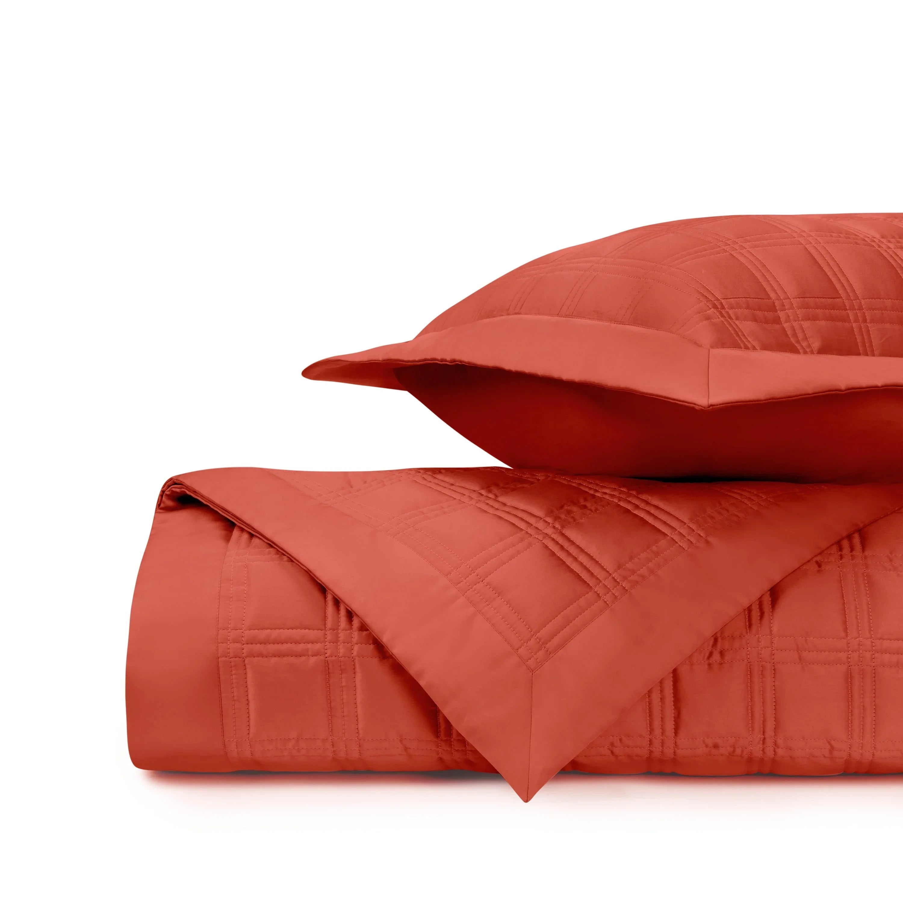 Block Quilted Coverlet Set - The Mayfair Hall