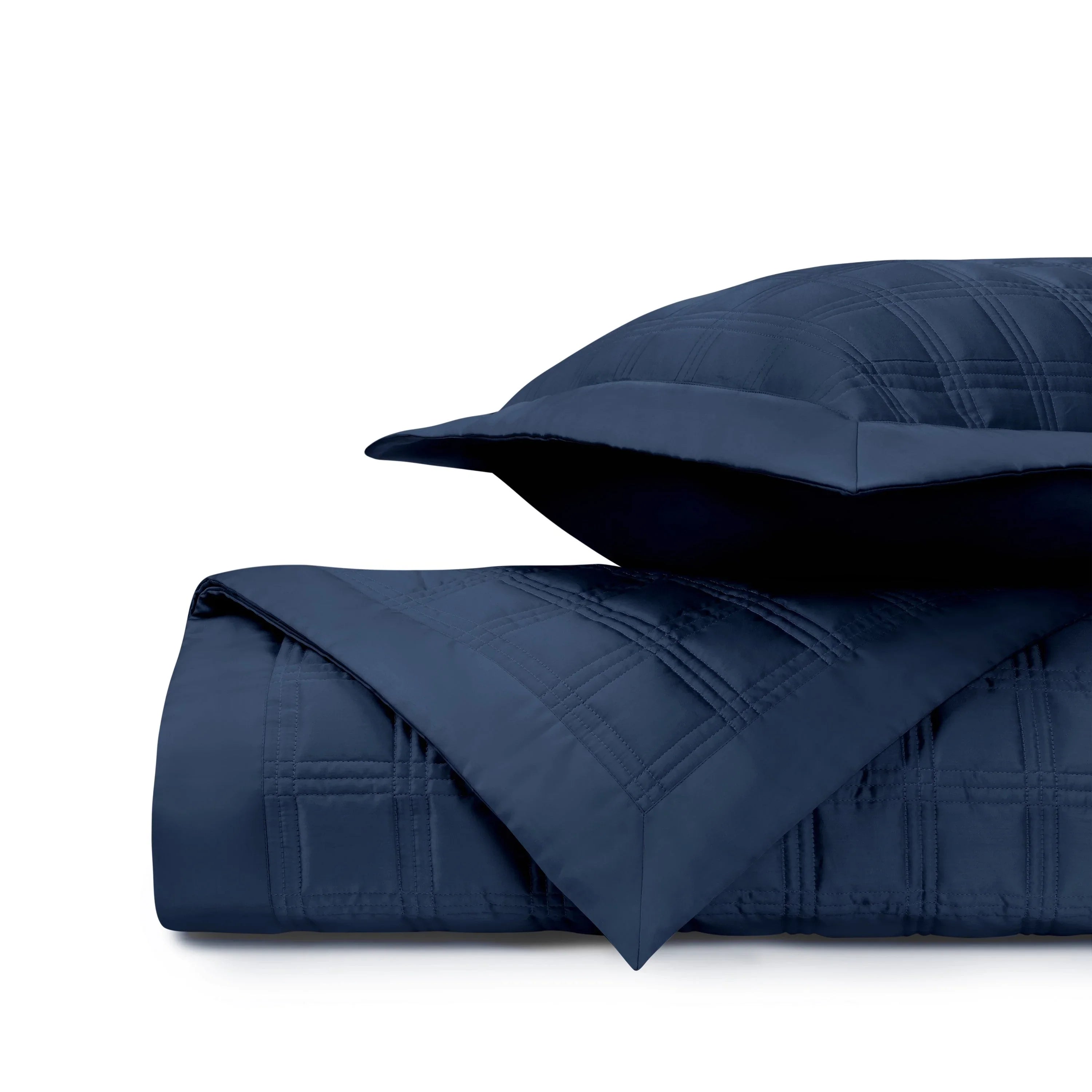 Block Quilted Coverlet Set - The Mayfair Hall