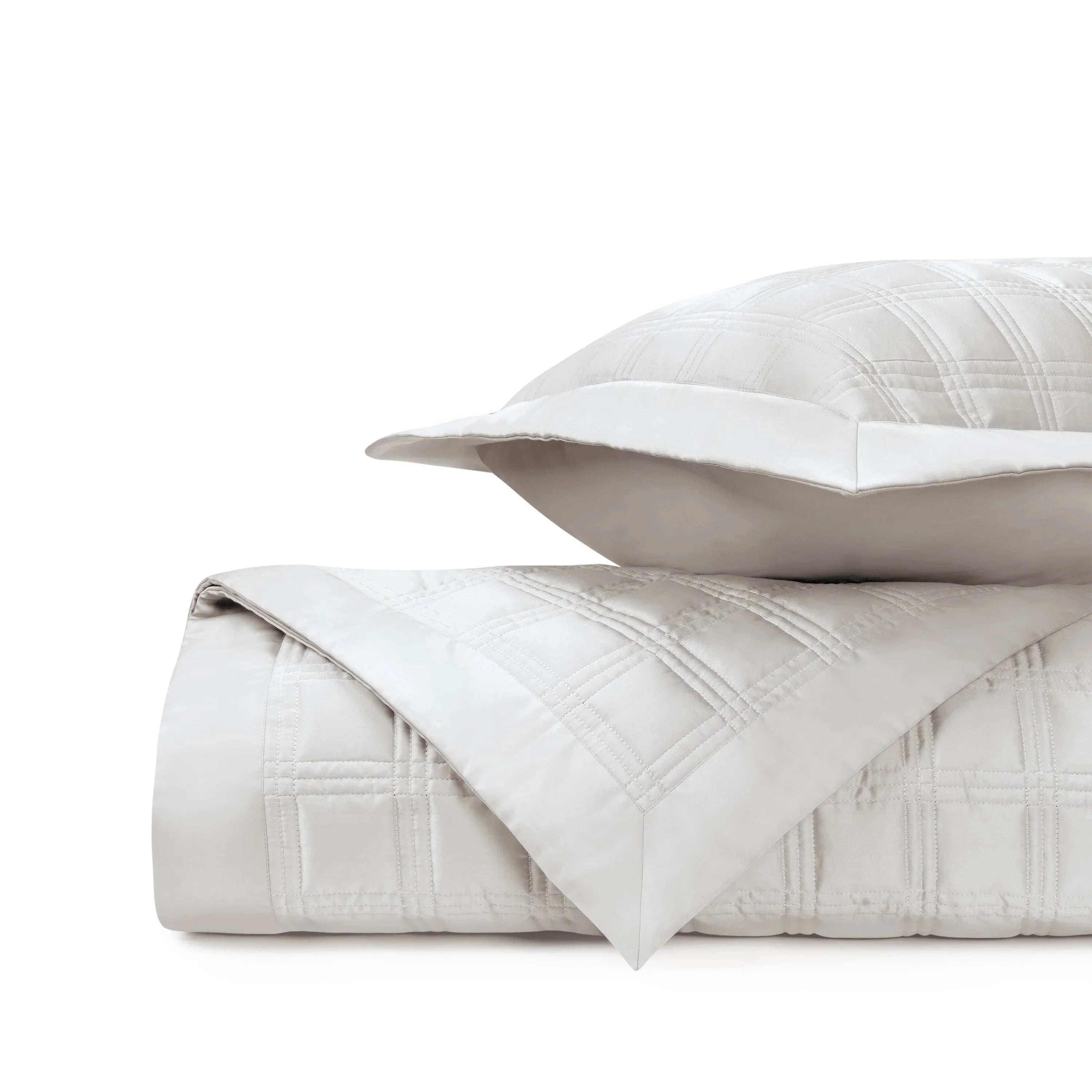 Block Quilted Coverlet Set - The Mayfair Hall