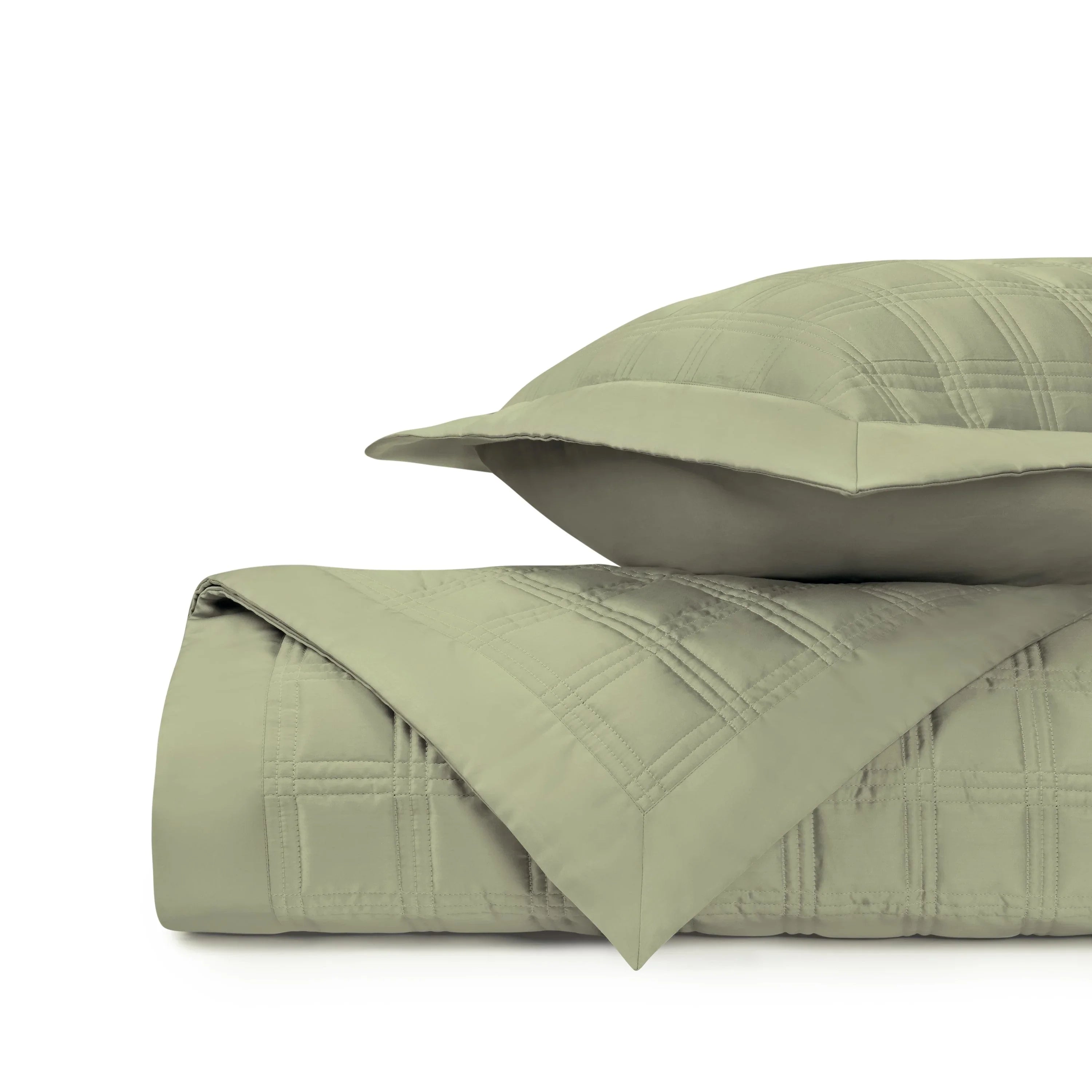 Block Quilted Coverlet Set - The Mayfair Hall