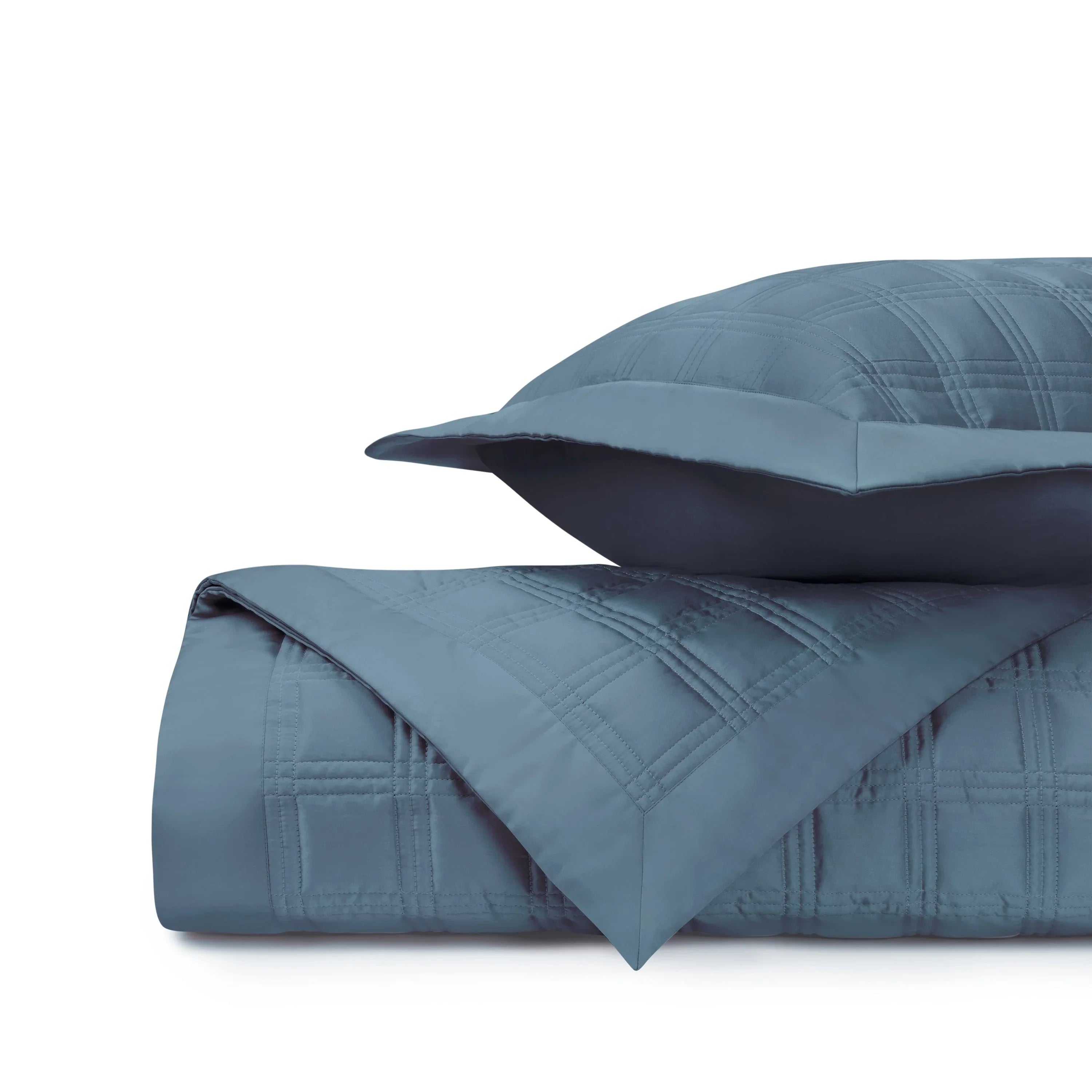 Block Quilted Coverlet Set - The Mayfair Hall