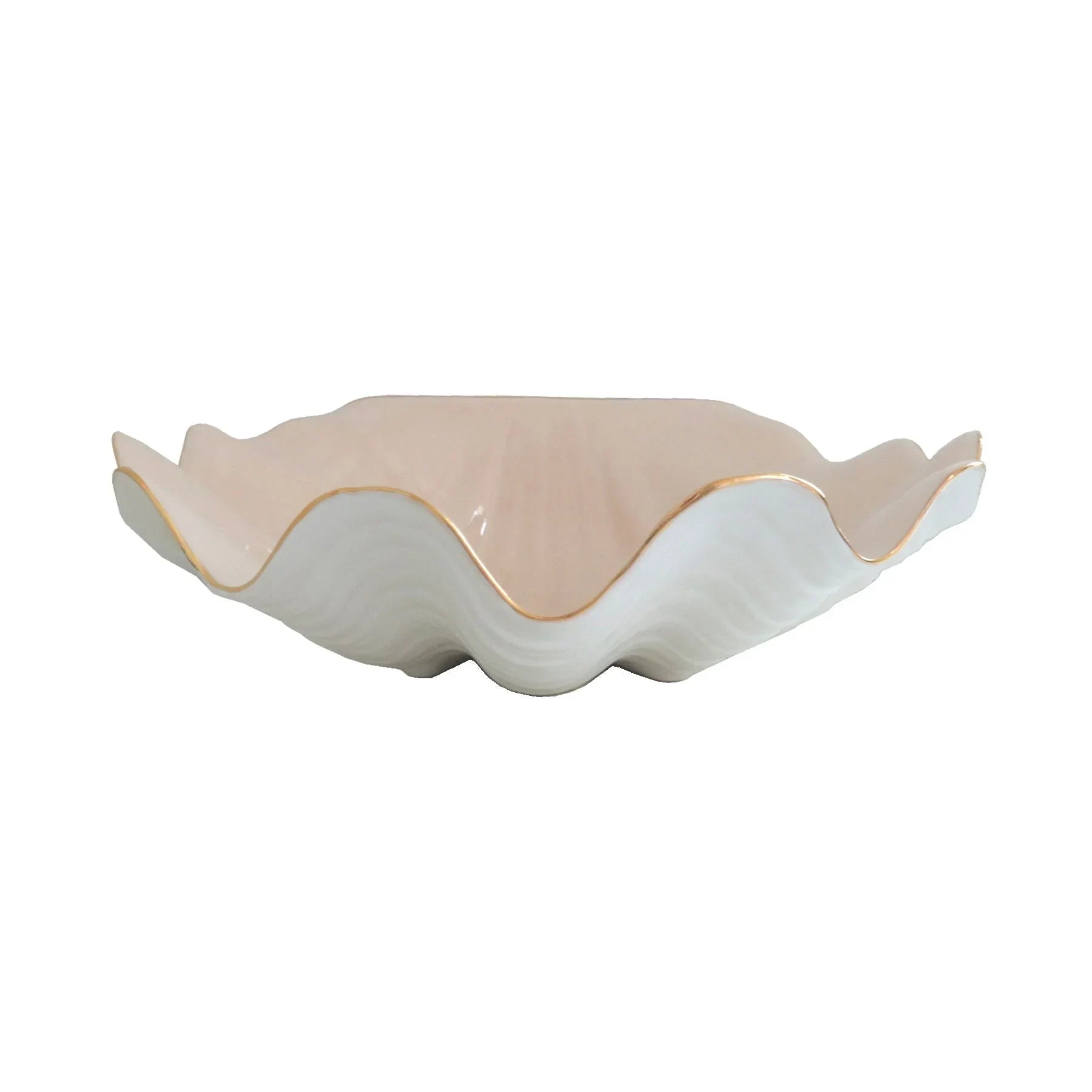 Clam Shell Bowl with 22K Gold Accent - The Mayfair Hall