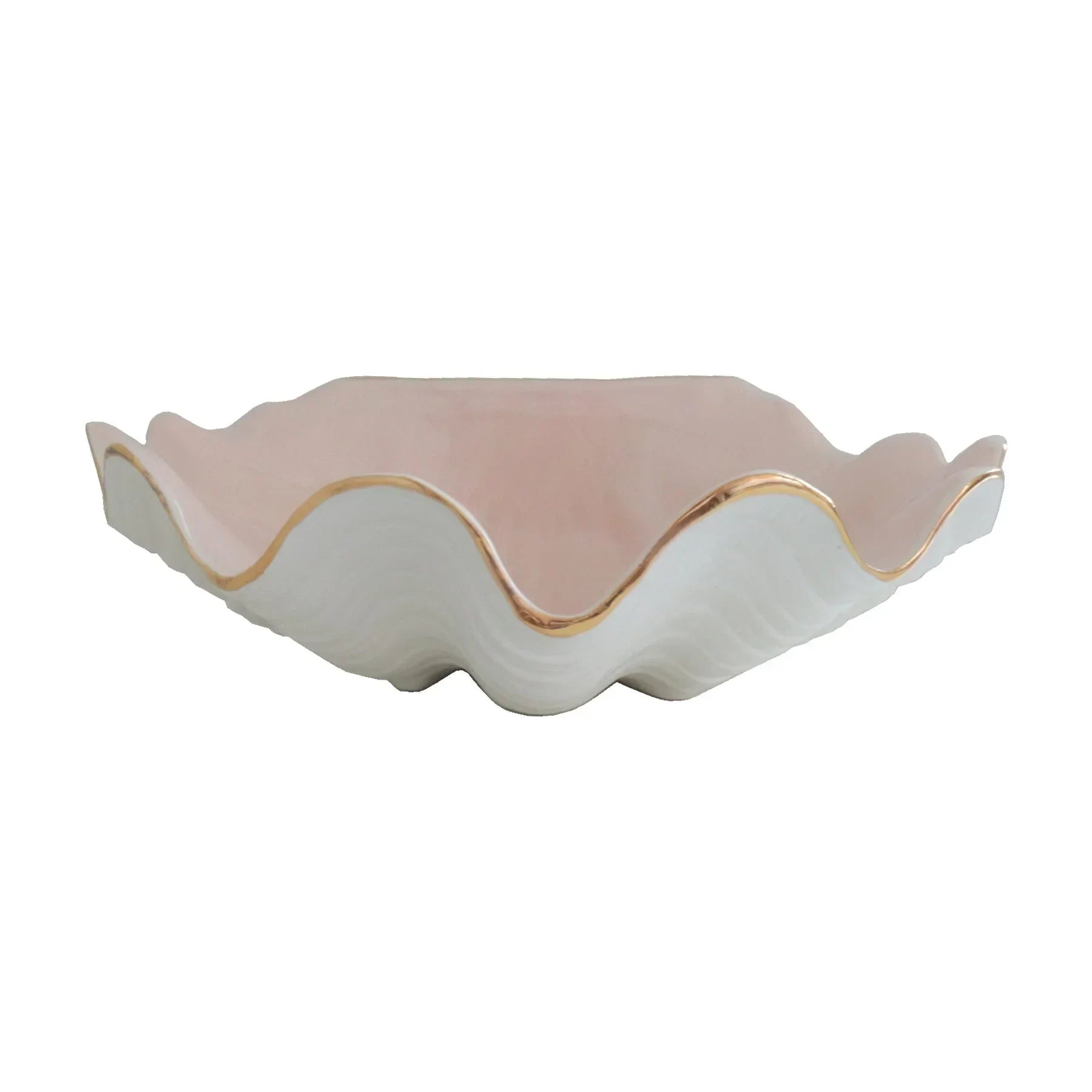 Clam Shell Bowl with 22K Gold Accent - The Mayfair Hall
