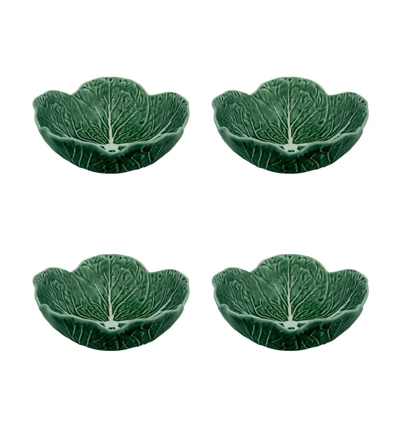 Cabbage Earthenware Dinnerware Set in Green (16 pieces) - The Mayfair Hall