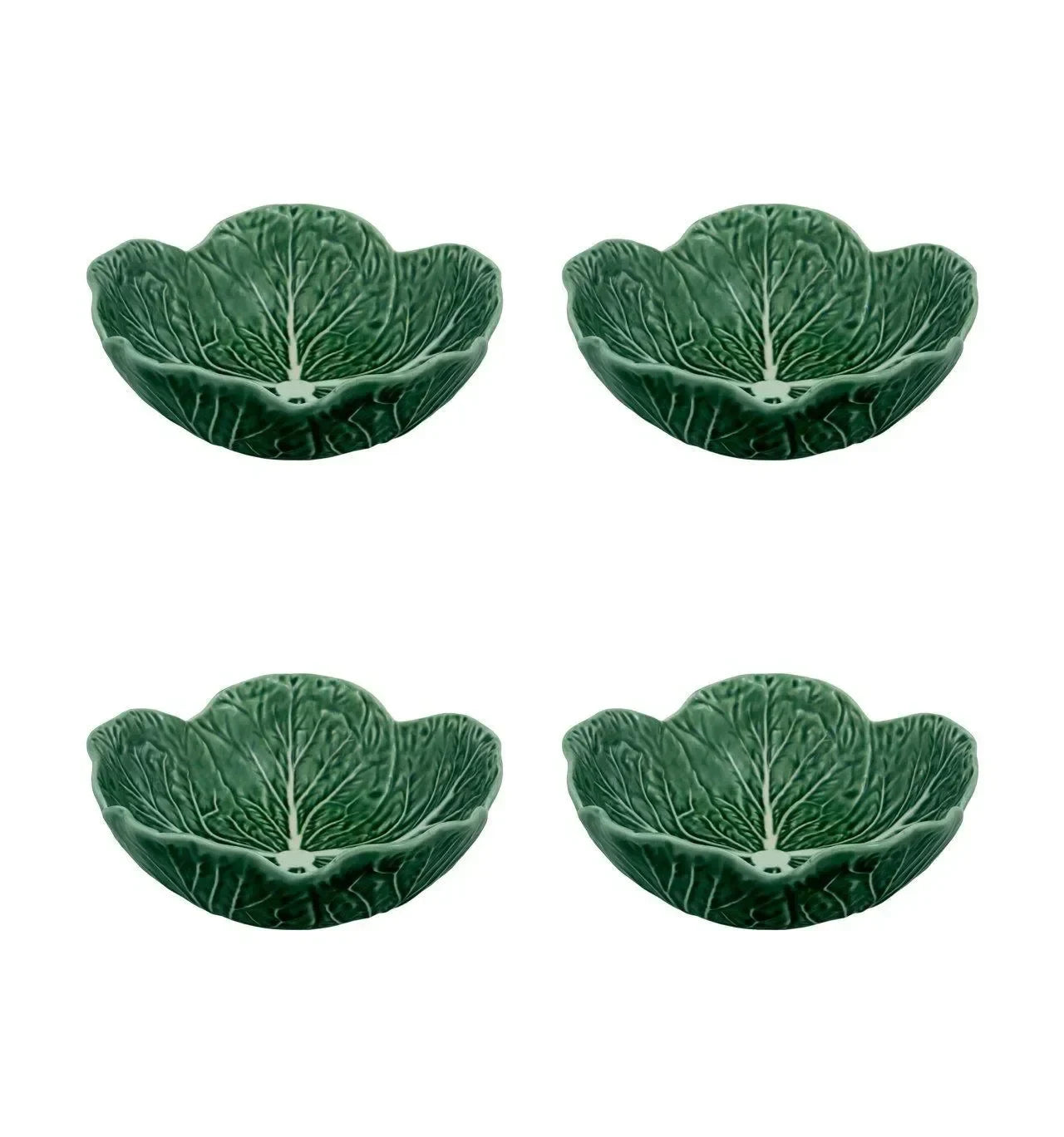 Cabbage Earthenware Dinnerware Set in Green (16 pieces) - The Mayfair Hall