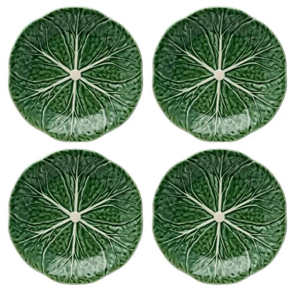 Cabbage Earthenware Dinnerware Set in Green (16 pieces) - The Mayfair Hall