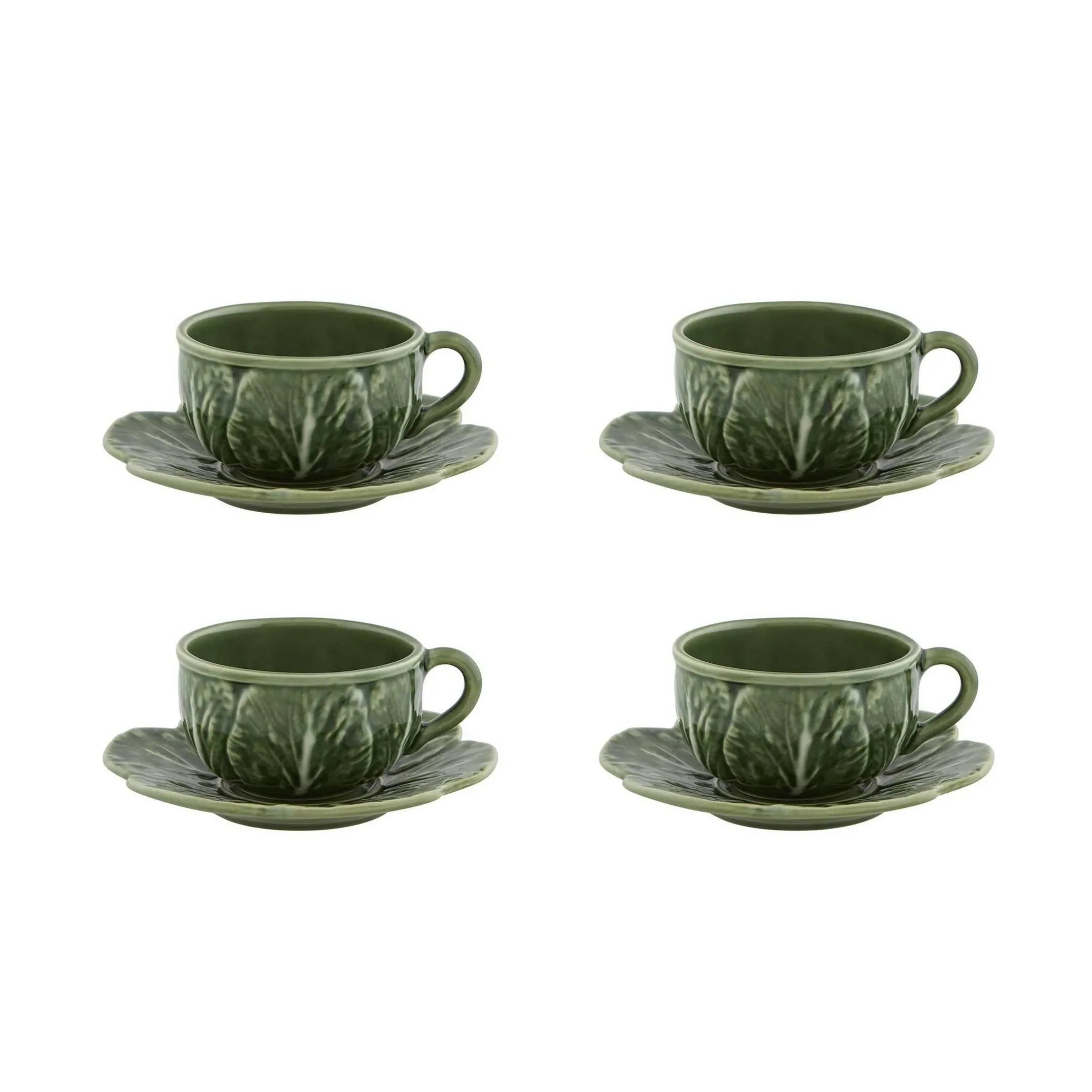 Cabbage Earthenware Dinnerware Set in Green (20 pieces) - The Mayfair Hall