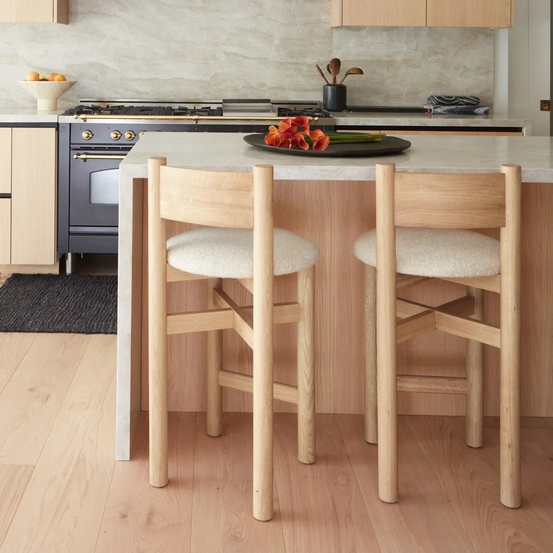 Teddy Counter Stool - Natural - The Mayfair Hall