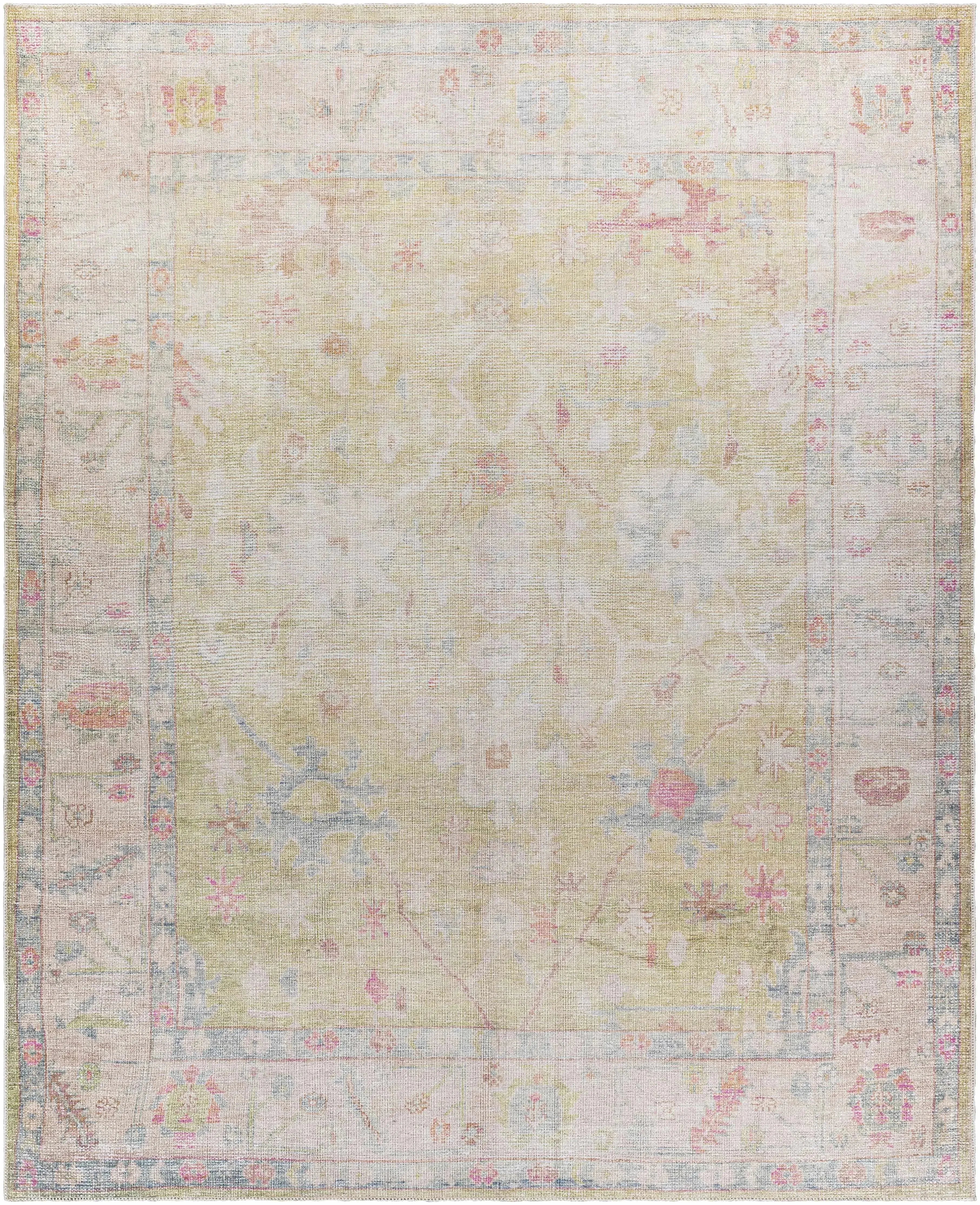 Bozkurt Distressed Washable Rug - The Mayfair Hall