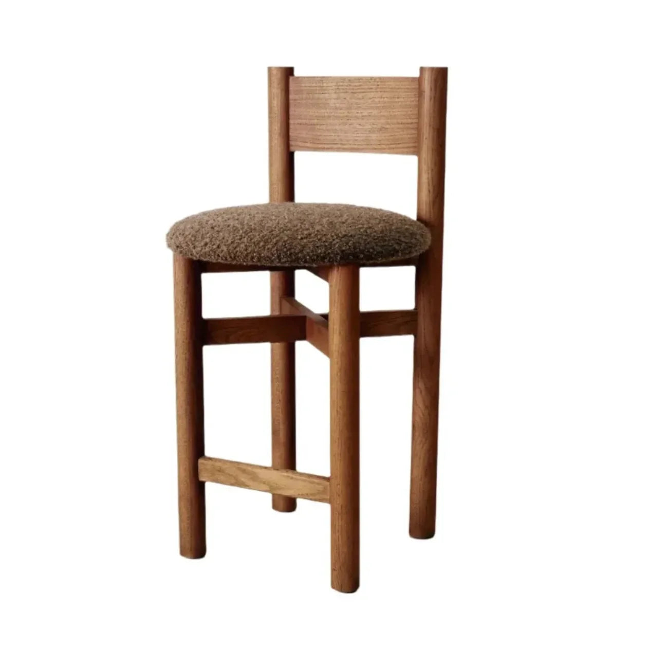 Teddy Counter Stool - Mocha - The Mayfair Hall