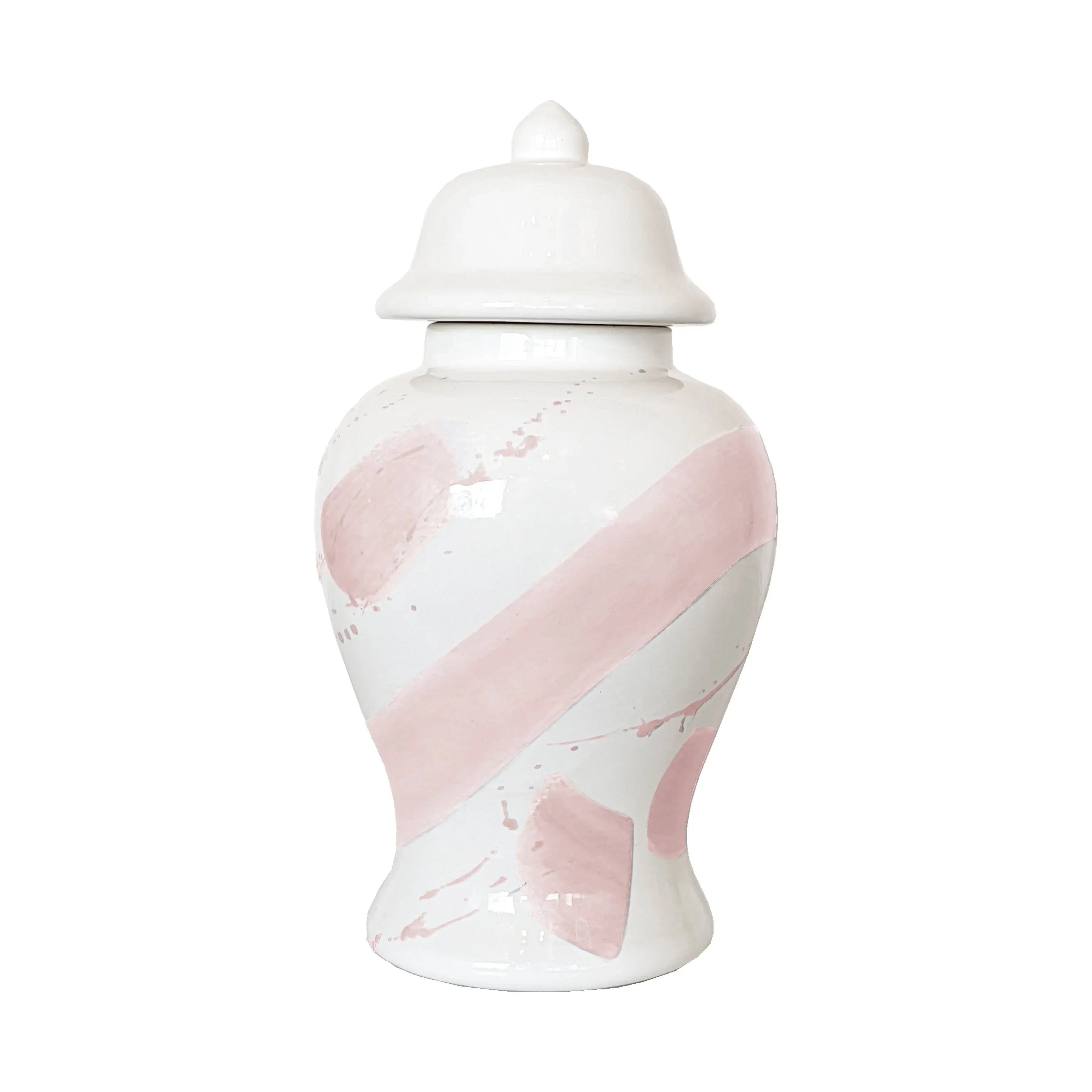 Blush Brushstroke Ginger Jars - The Mayfair Hall