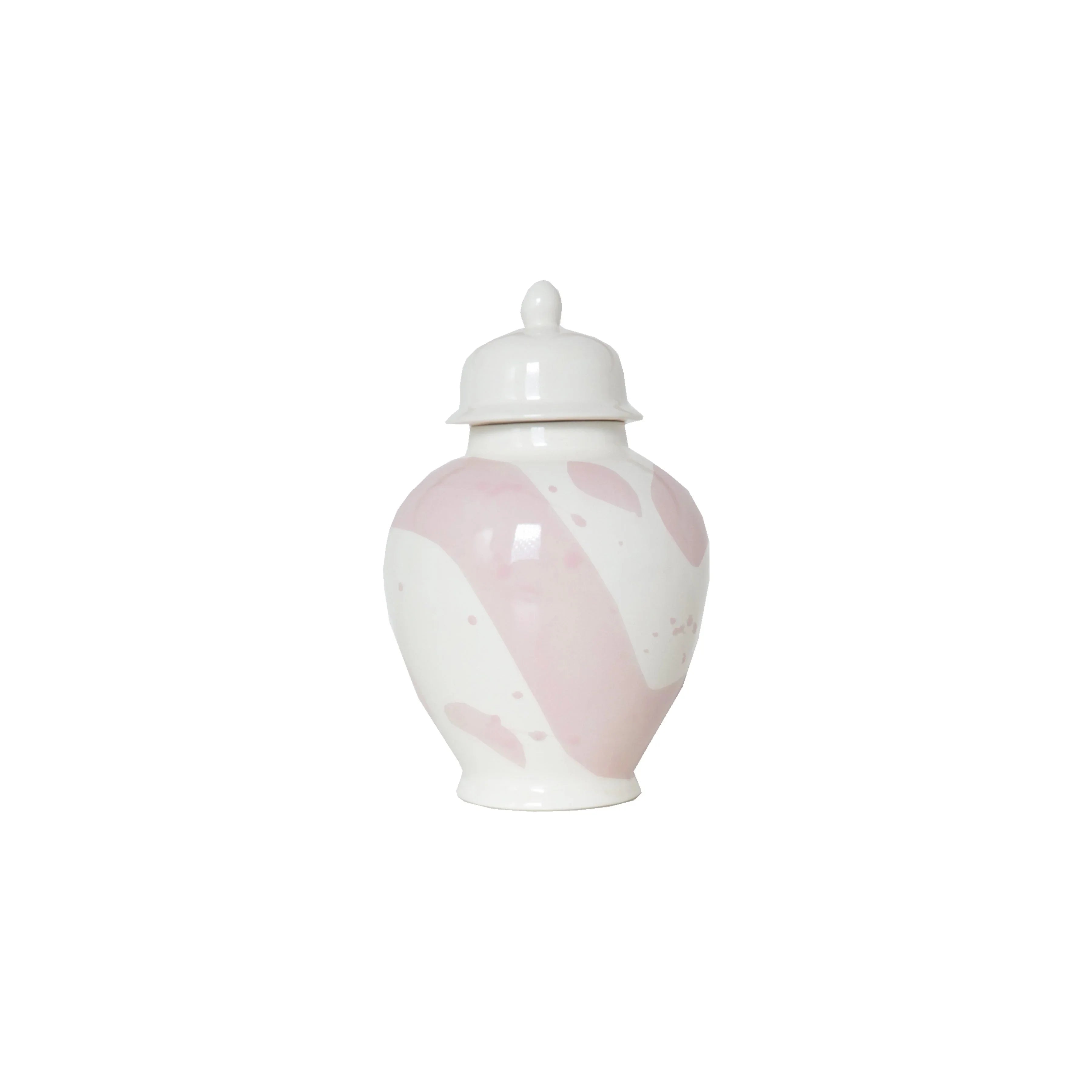 Cherry Blossom Pink Brushstroke Ginger Jar - The Mayfair Hall