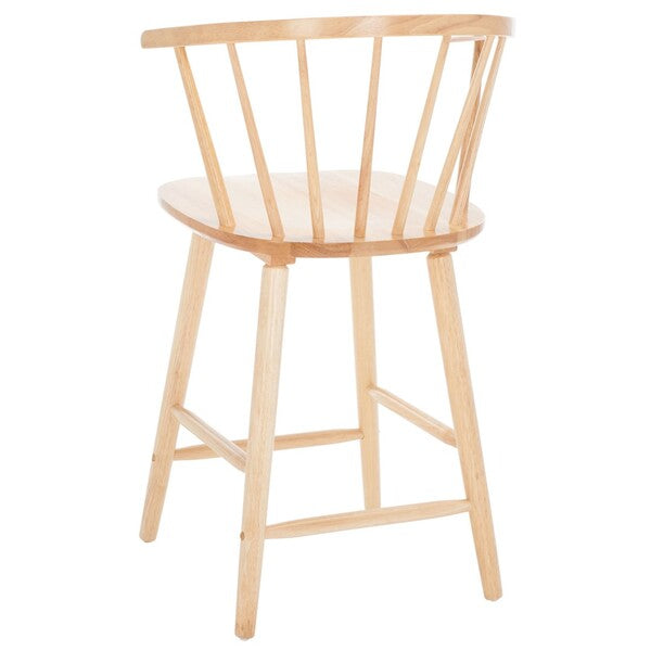 Blanchard Counter Stool in Natural with Backrest (Set of 2)