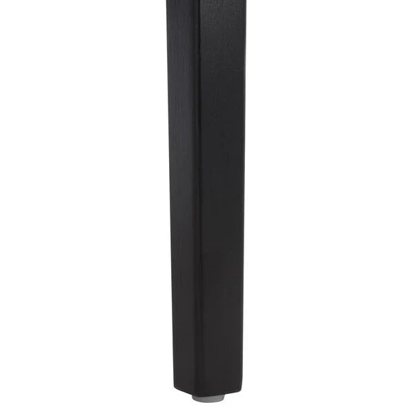 Dutton Counter Stool in Natural and Black with Woven Paper Cord Seat