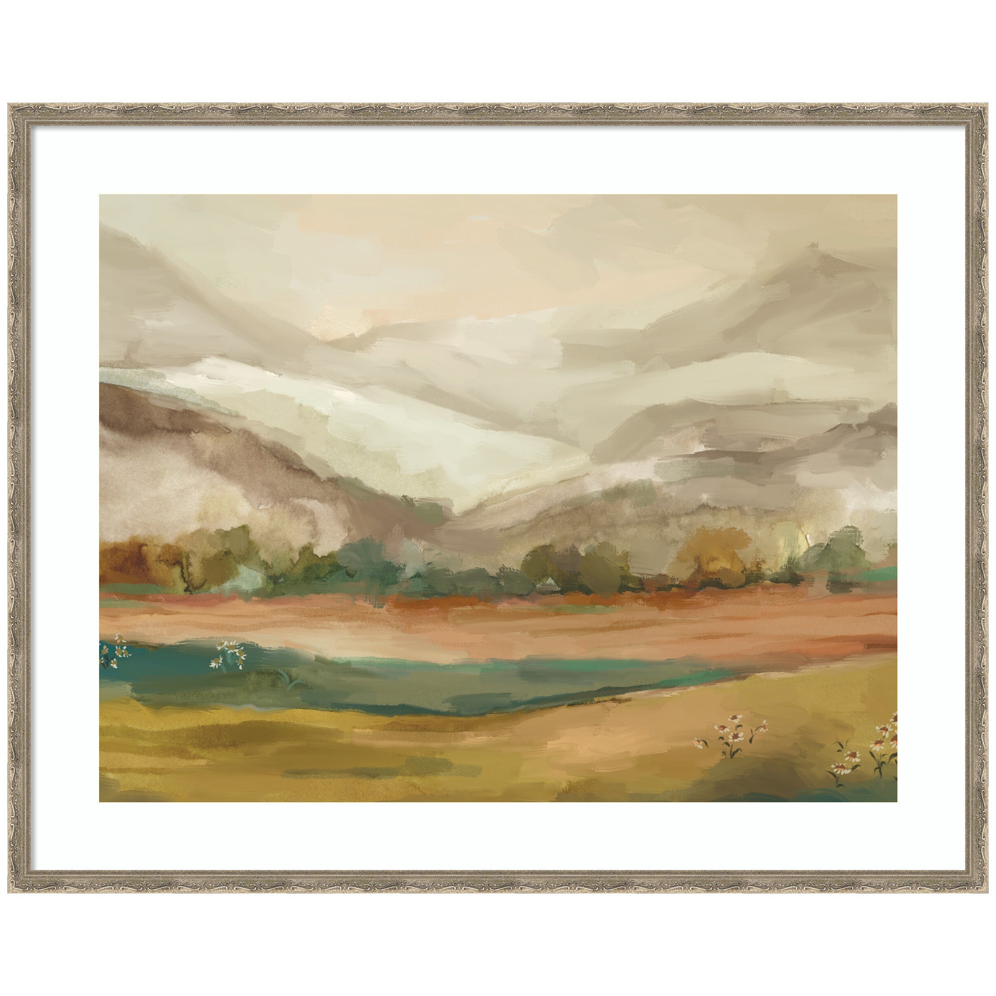 Framed Art Mountainscape Horizontal by Annie Quigley