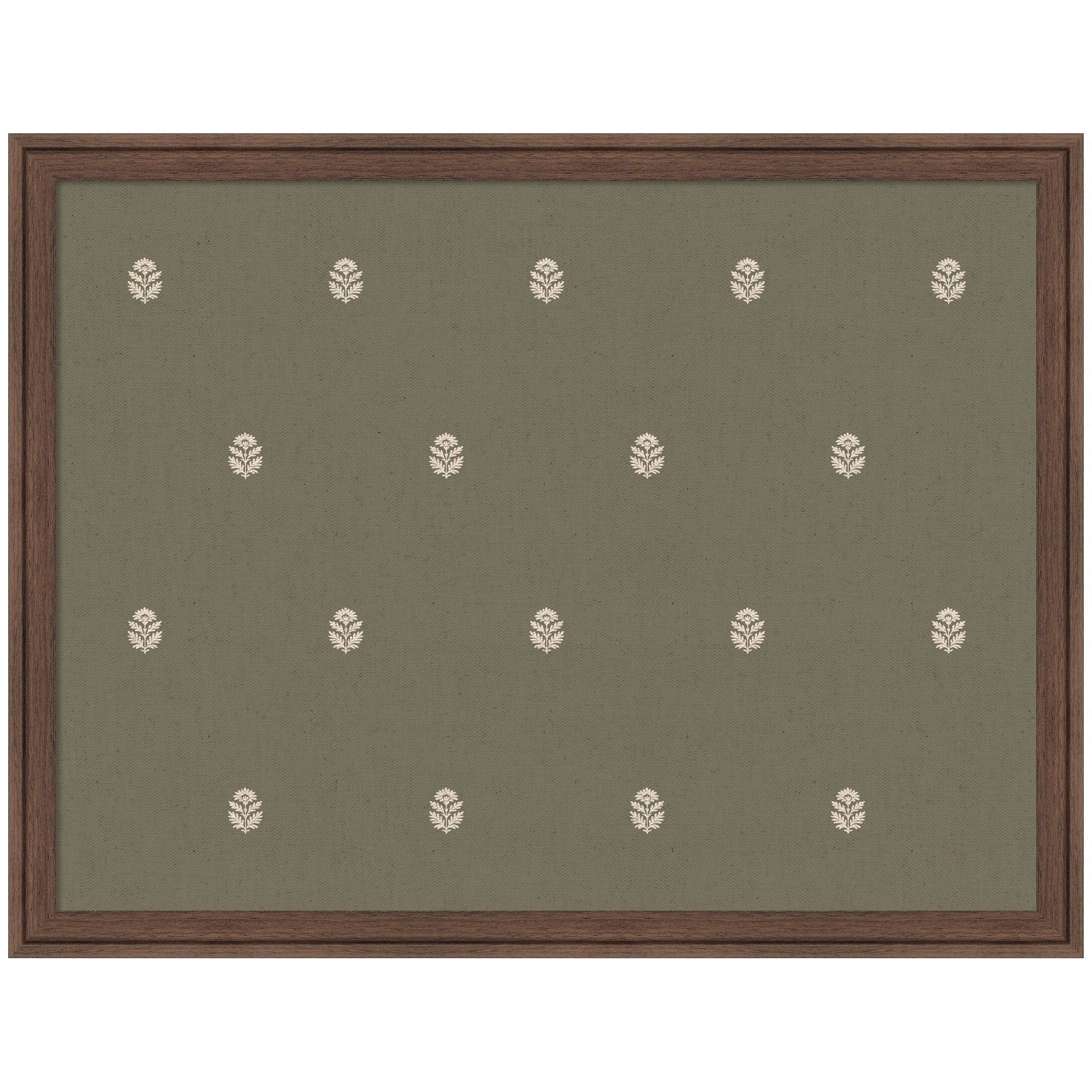 Pinboard Green Botanical Block Print