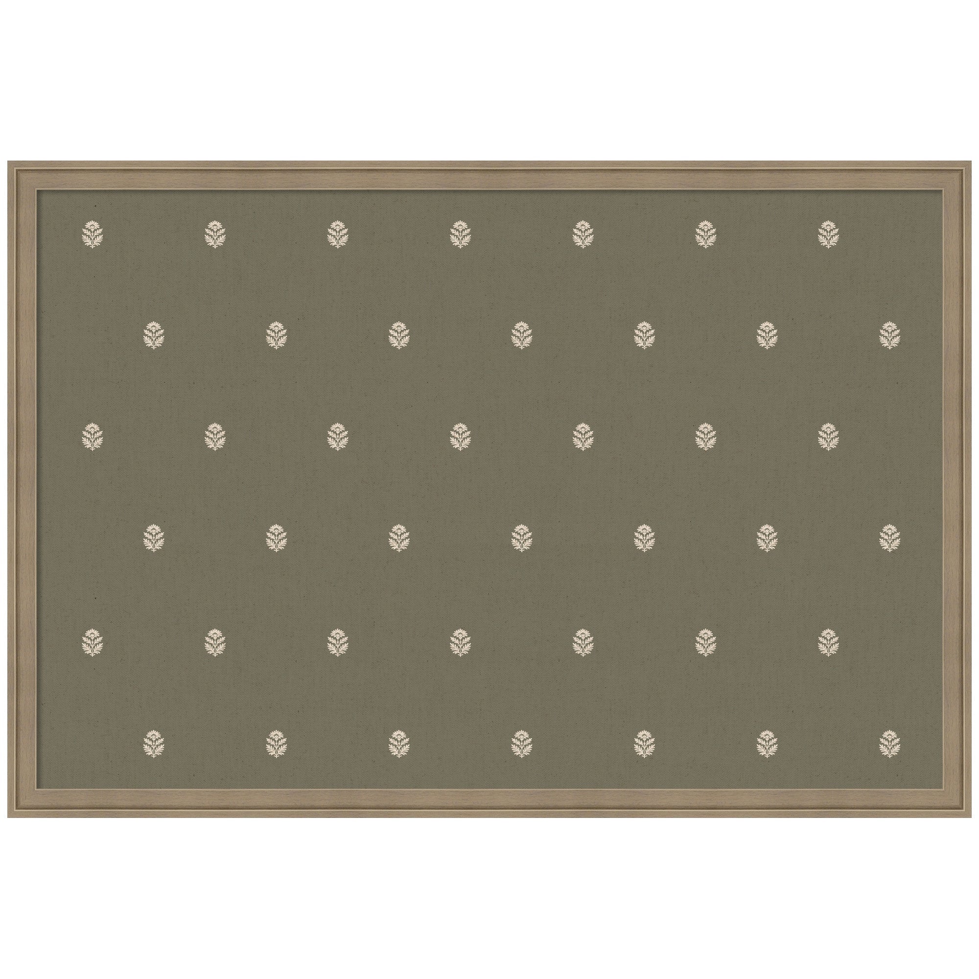 Pinboard Green Botanical Block Print