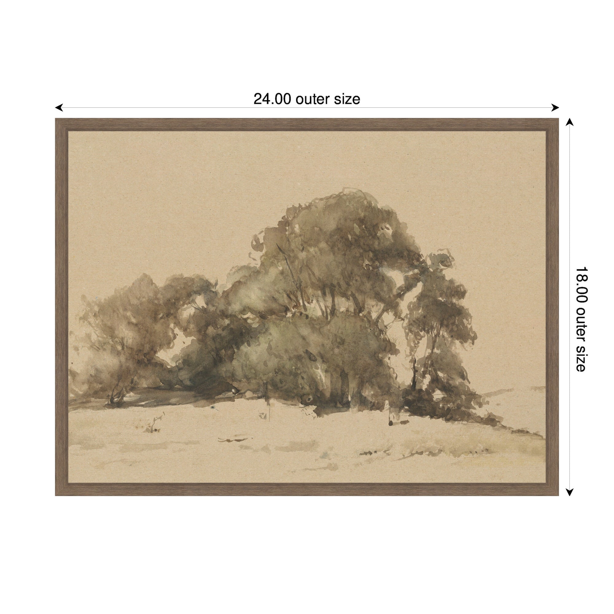 In de duinen bij Wassenaar 1875 Johannes Bosboom by Nostalgia Prints Framed Canvas Wall Art Print