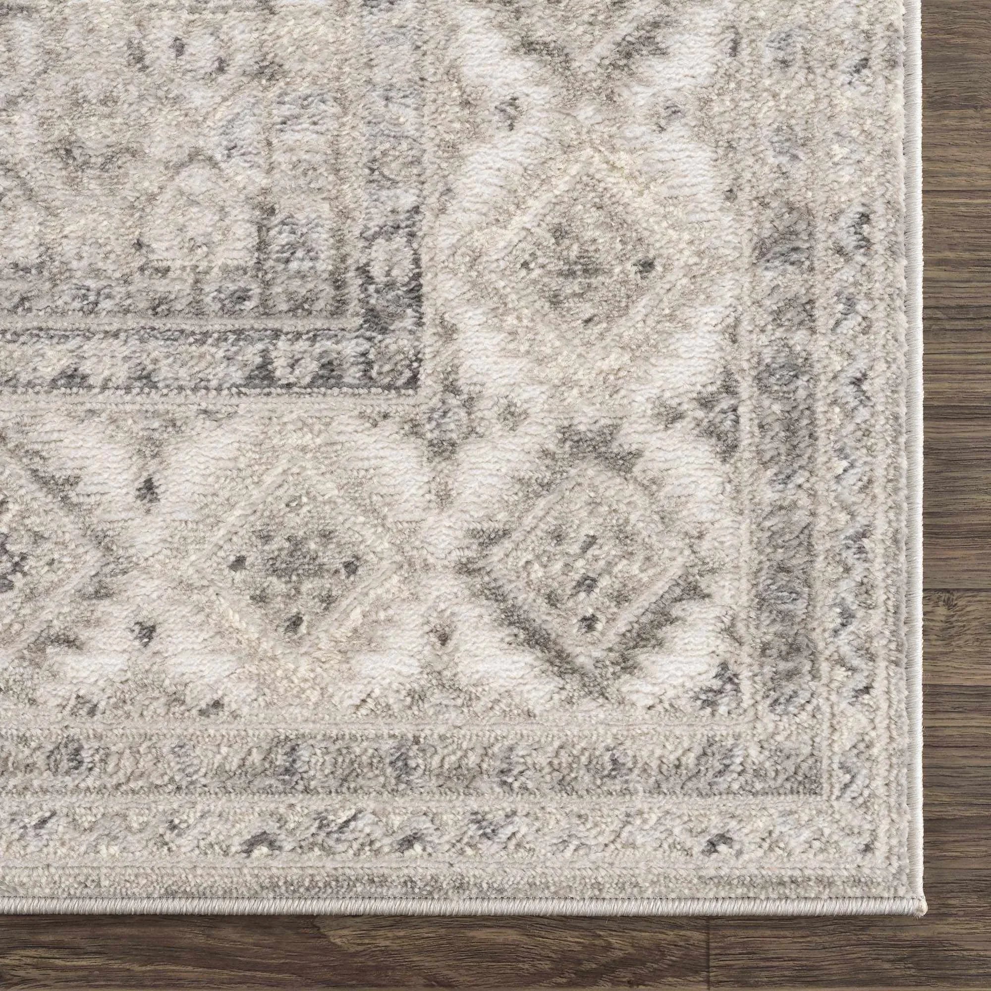 Brend Taupe Medallion Area Rug - The Mayfair Hall