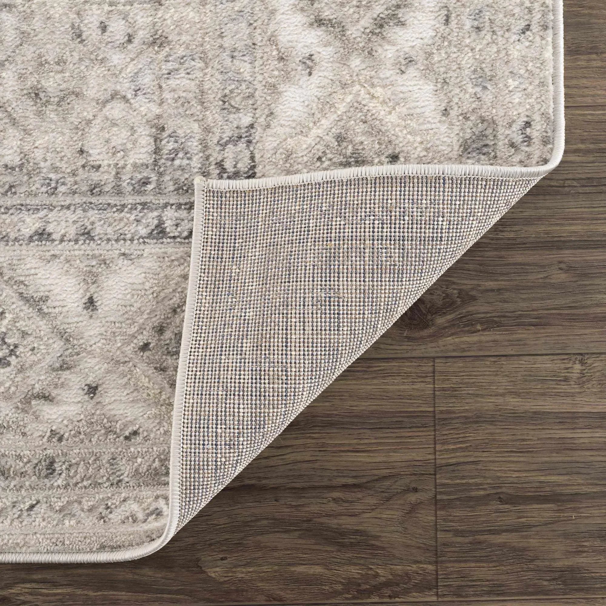 Brend Taupe Medallion Area Rug - The Mayfair Hall