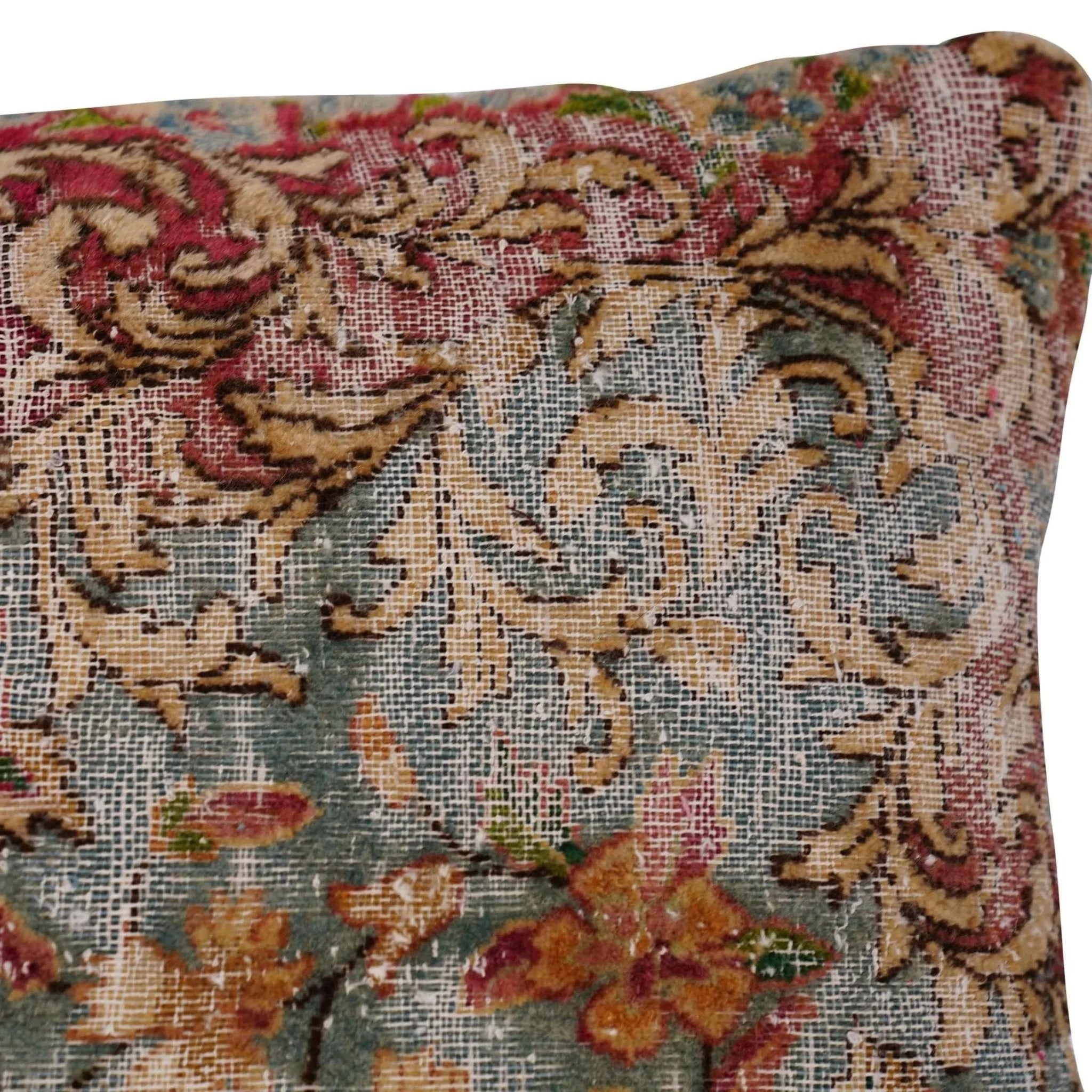 Canvello Antique Rug Organic Wool Pillow - 16"x24"