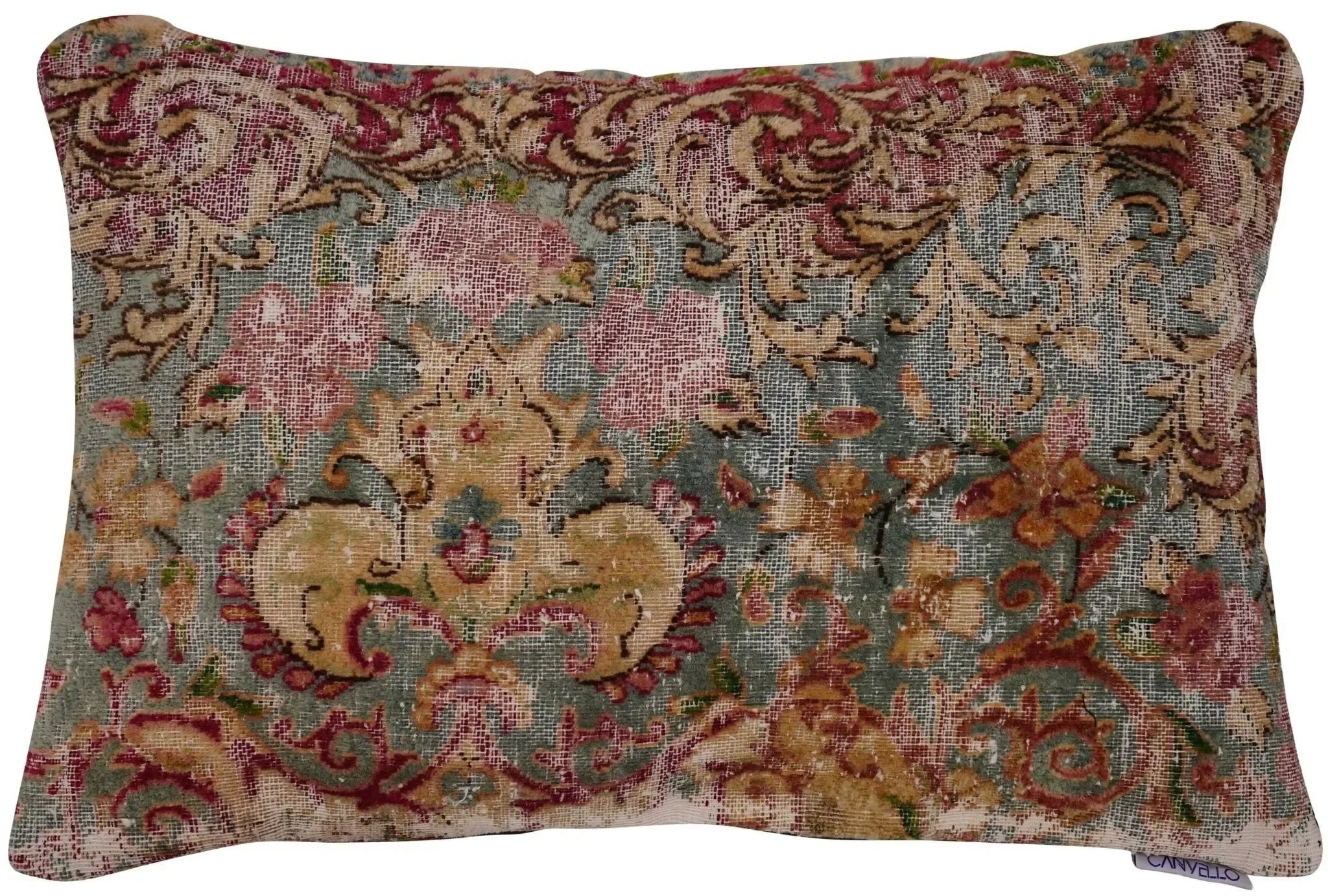 Canvello Antique Rug Organic Wool Pillow - 16"x24" - The Mayfair Hall