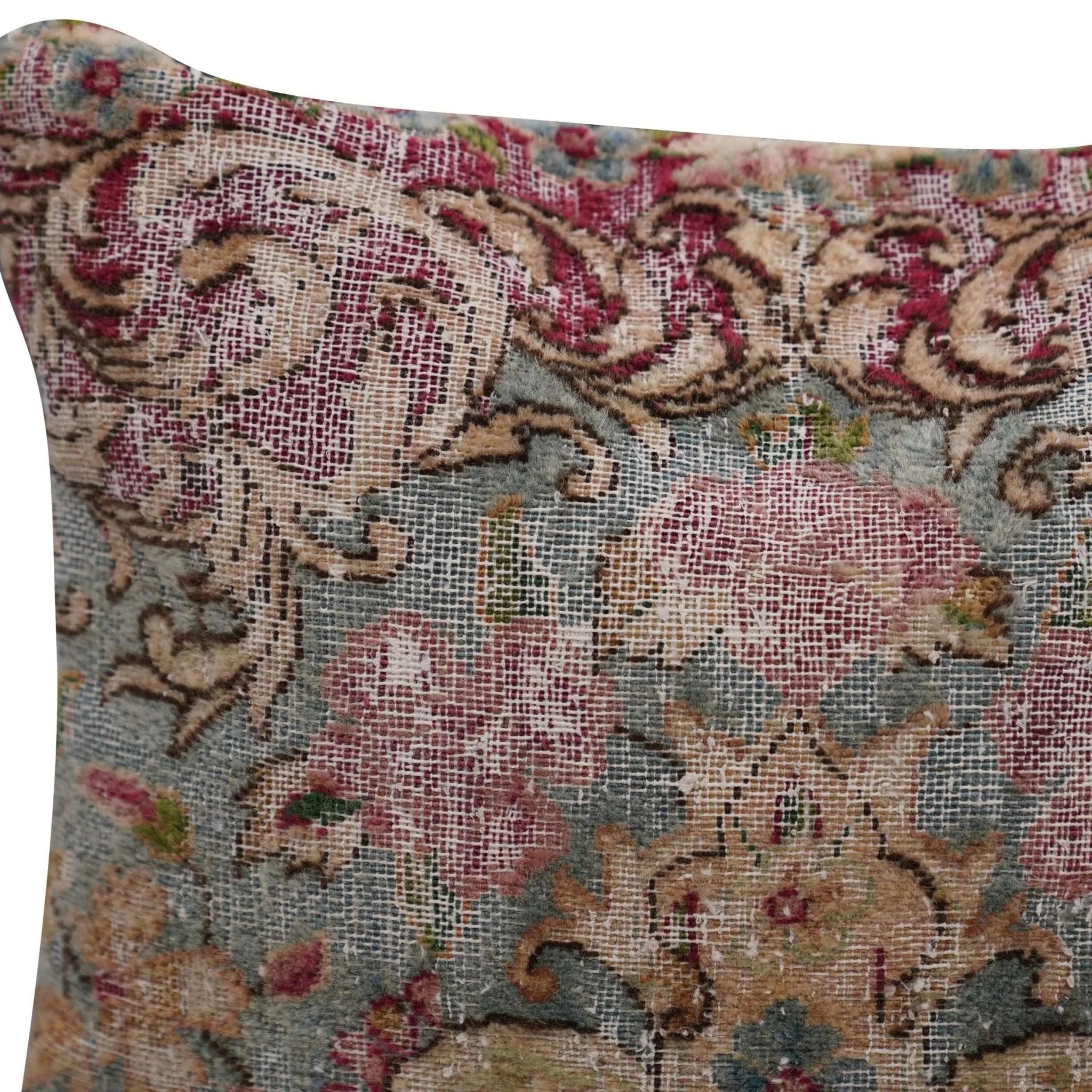 Canvello Antique Rug Organic Wool Pillow - 16"x24"
