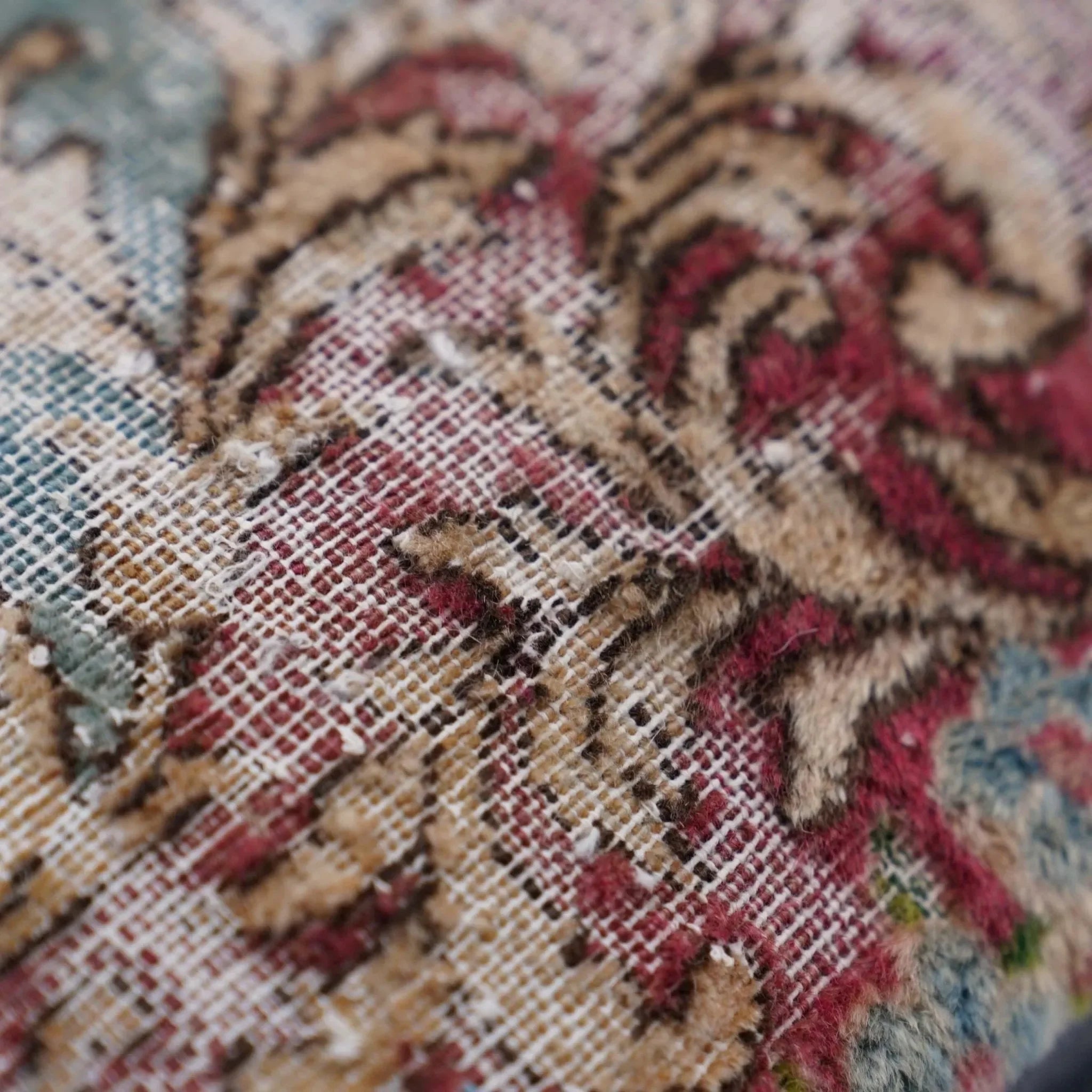 Canvello Antique Rug Organic Wool Pillow - 16"x24" - The Mayfair Hall