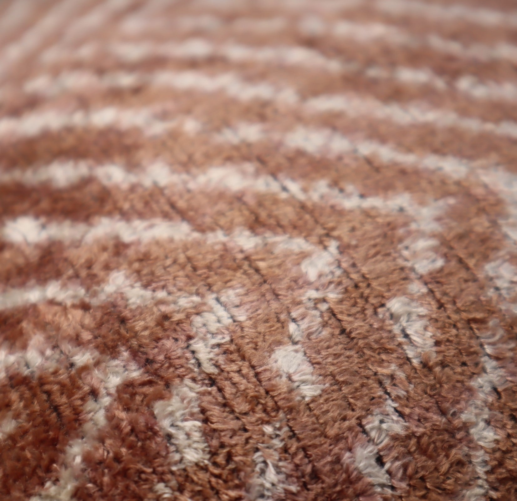 Silk Velvet Throw Pillow in Brown with Down Insert (16 x 16)