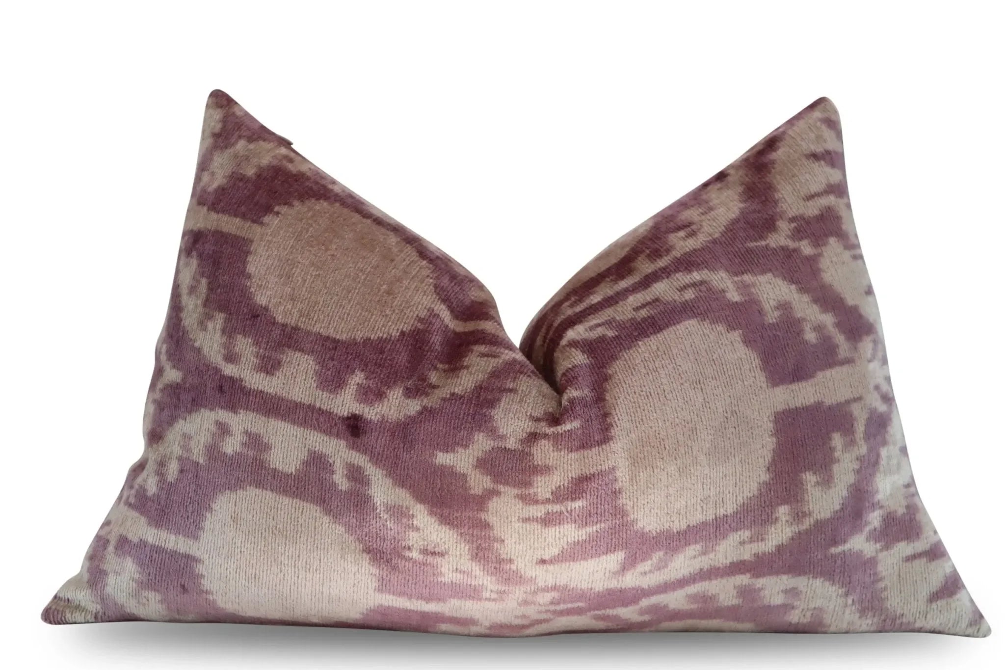 Canvello Decorative Brown BeigeThrow Pillow Down Feather Filled - 16x24 in - The Mayfair Hall