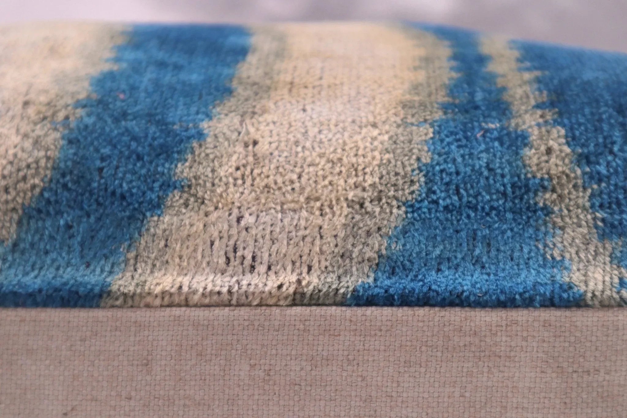 Canvello Handmade Blue Gray Pillows For Couch - 16x24 in - The Mayfair Hall