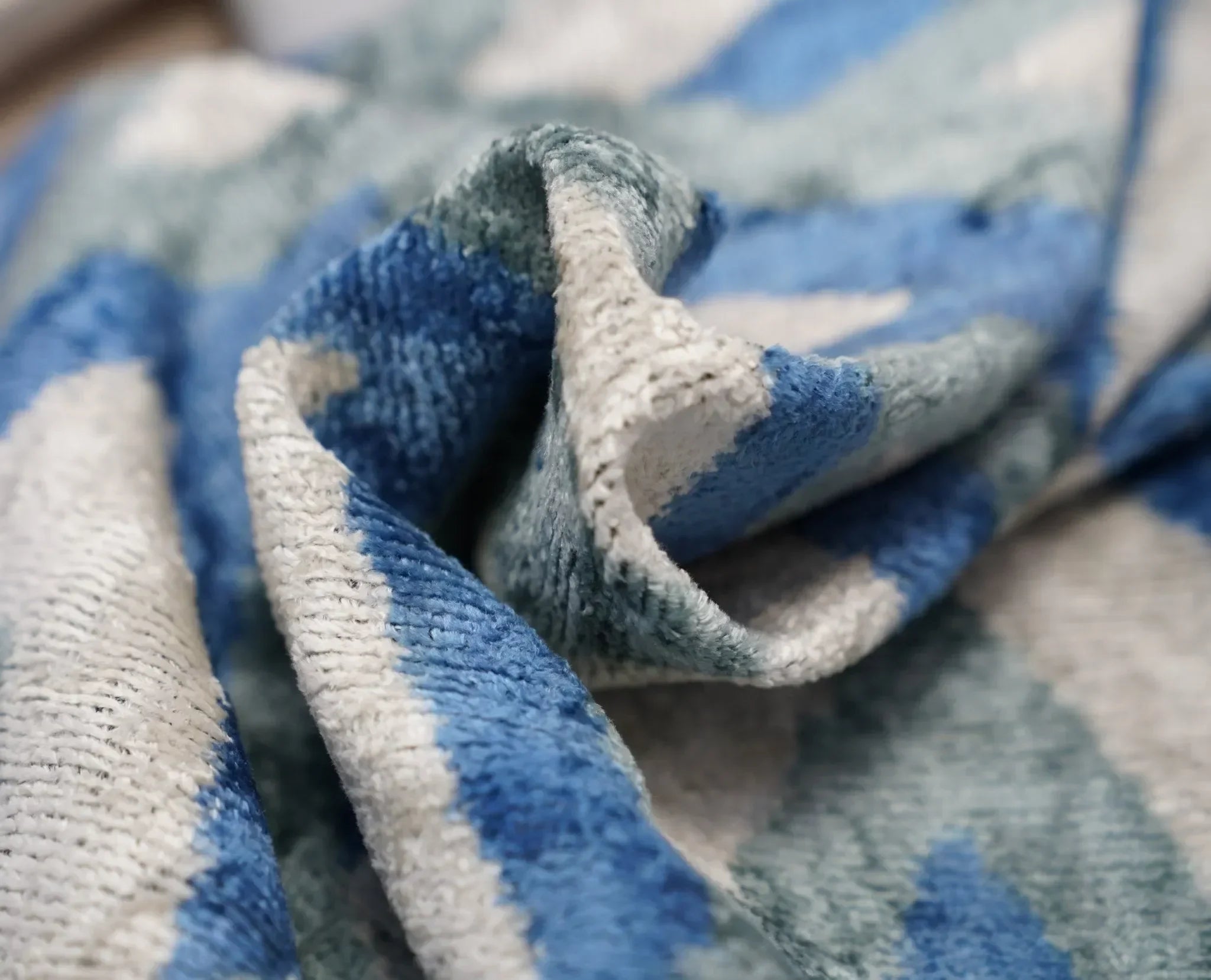 Canvello Handmade Blue Gray Silver Chevron Throw Pillows - 24x16 - The Mayfair Hall