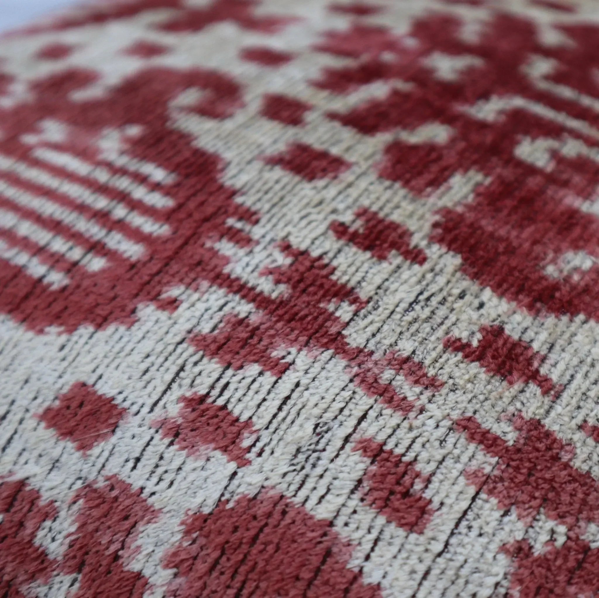 Canvello Handmade Brown Floral Throw Pillows | 18 x 18 in (45 x 45 cm) - The Mayfair Hall