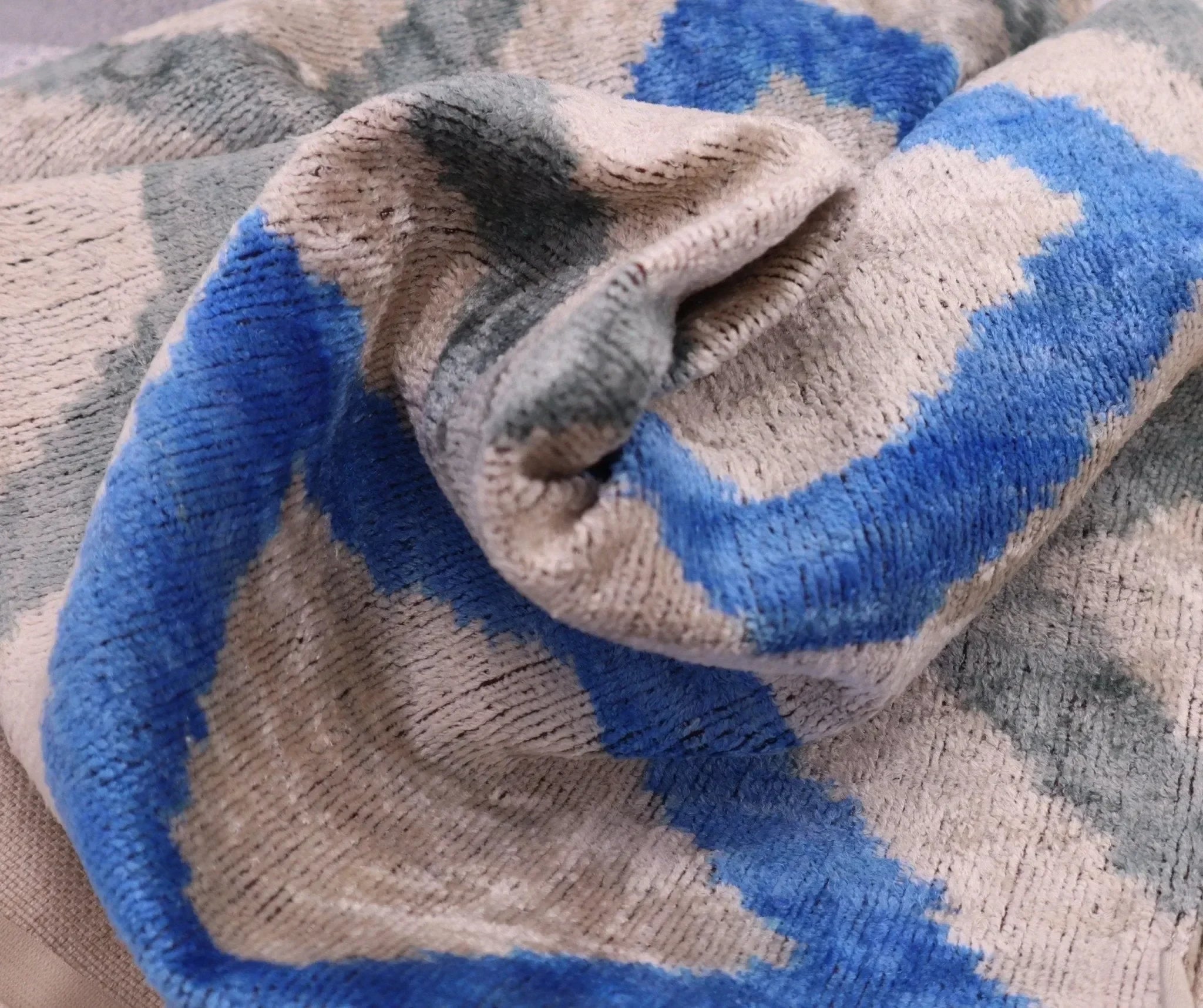 Canvello Handmade Decorative GrayBlue Throw Pillow - 16"X24" - The Mayfair Hall