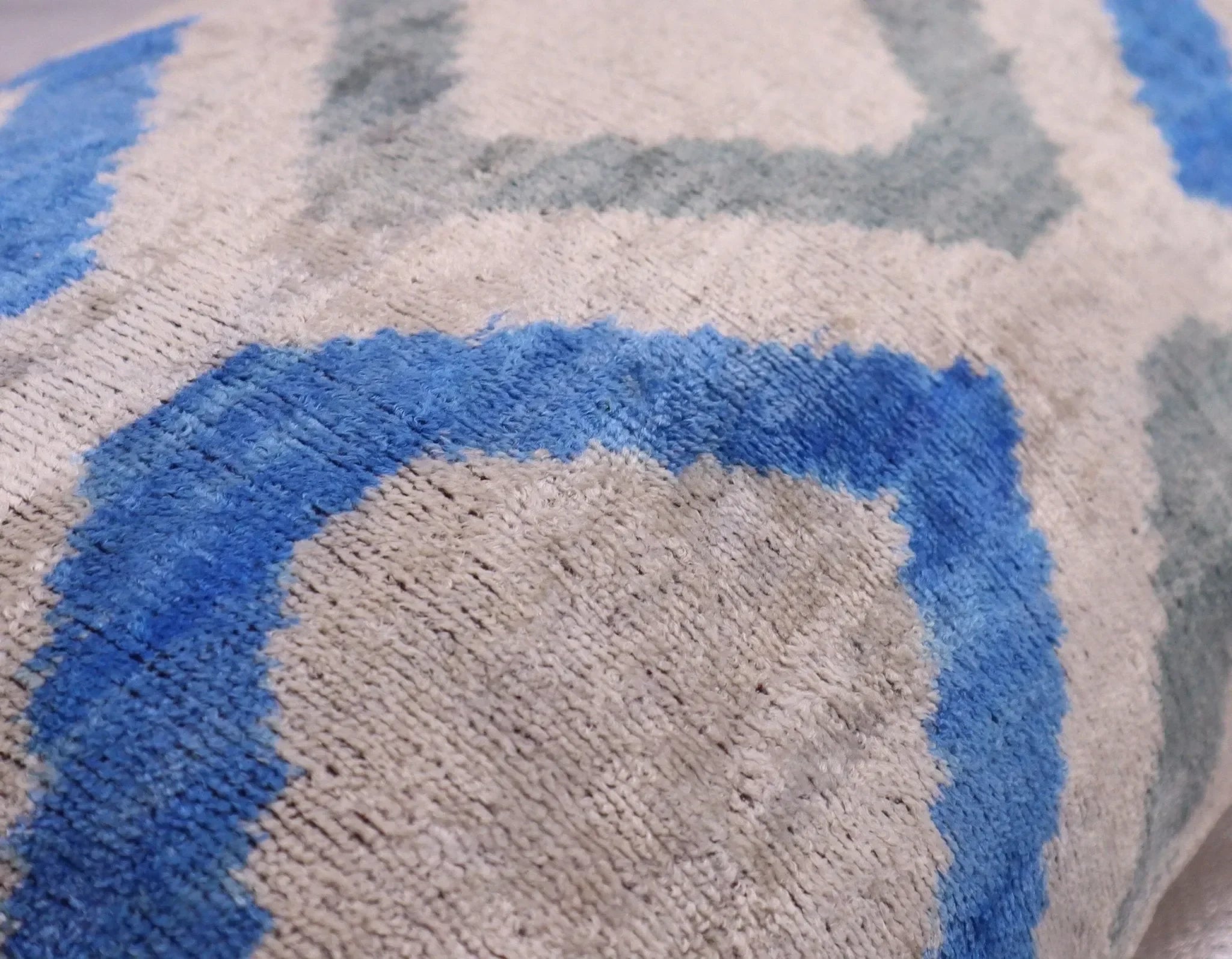 Canvello Handmade Decorative GrayBlue Throw Pillow - 16"X24" - The Mayfair Hall